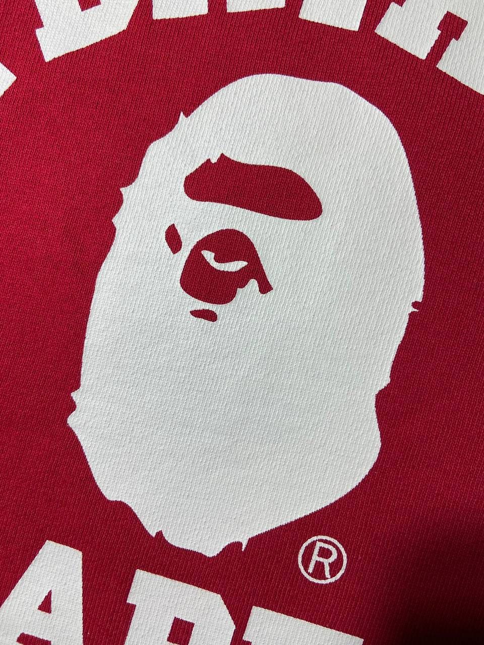 Bape Bape A Bathing Ape Red Big Logo Printed T-shirt Cotton Size US XL / EU 56 / 4 - 6 Thumbnail