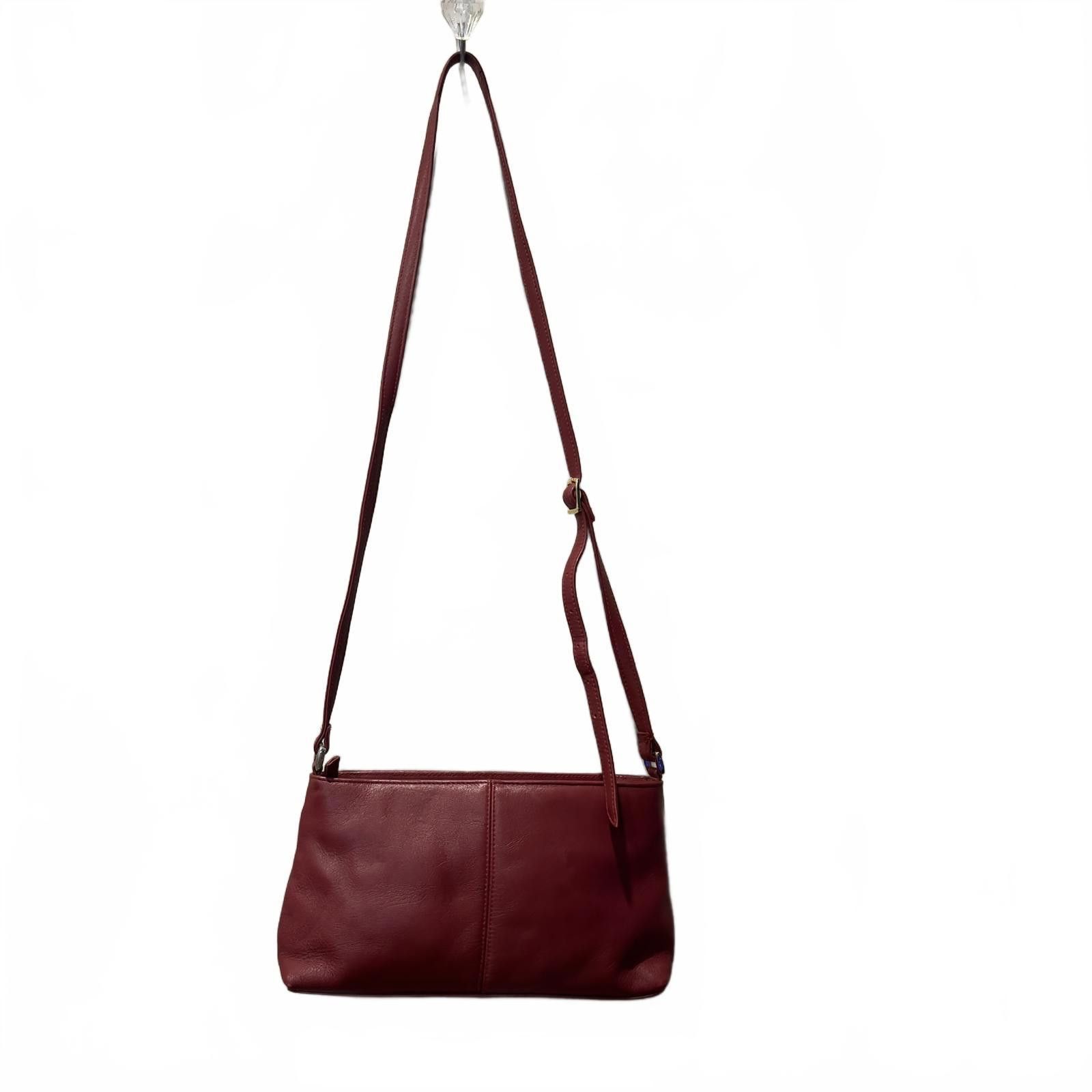 Unknown London Elegant Red Leather Women's Shoulder Bag Size ONE SIZE - 1 Thumbnail