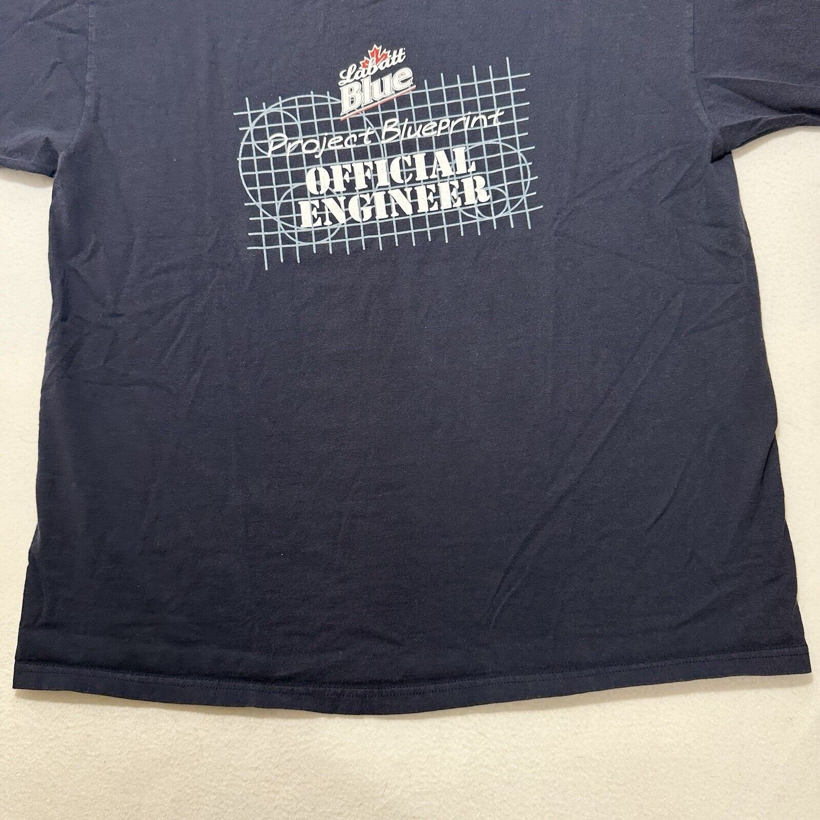 Anvil Labatt Blue Project Blueprint Official Engineer XL T Shirt Size US XL / EU 56 / 4 - 6 Thumbnail