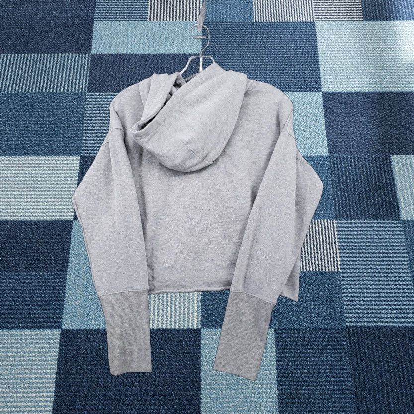 Vintage AR-33 Hoodie Womens L Gray Cropped Pullover Hooded Long Sleeve Athleisure Shirt Size L / US 10 / IT 46 - 1 Thumbnail