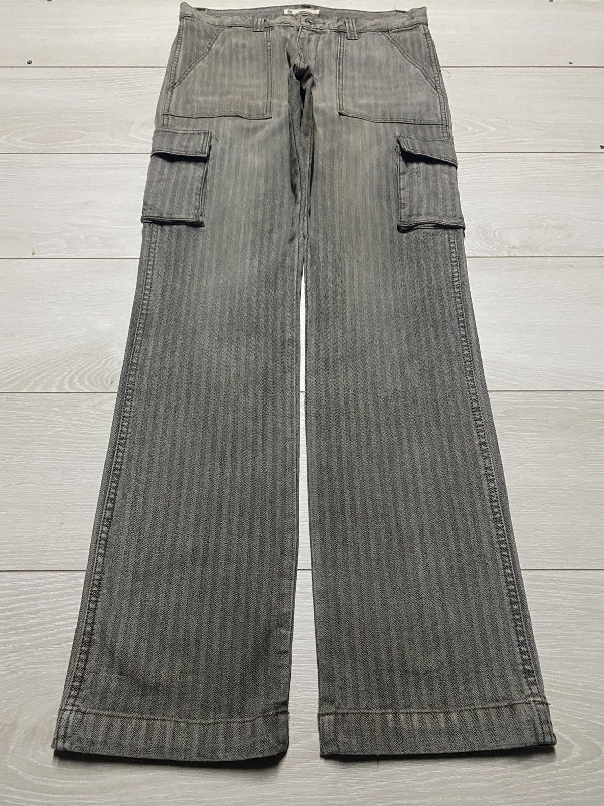 Global Work Crazy Vintage Global Work Cargo Hickory Jeans Size US 32 / EU 48 - 1 Thumbnail