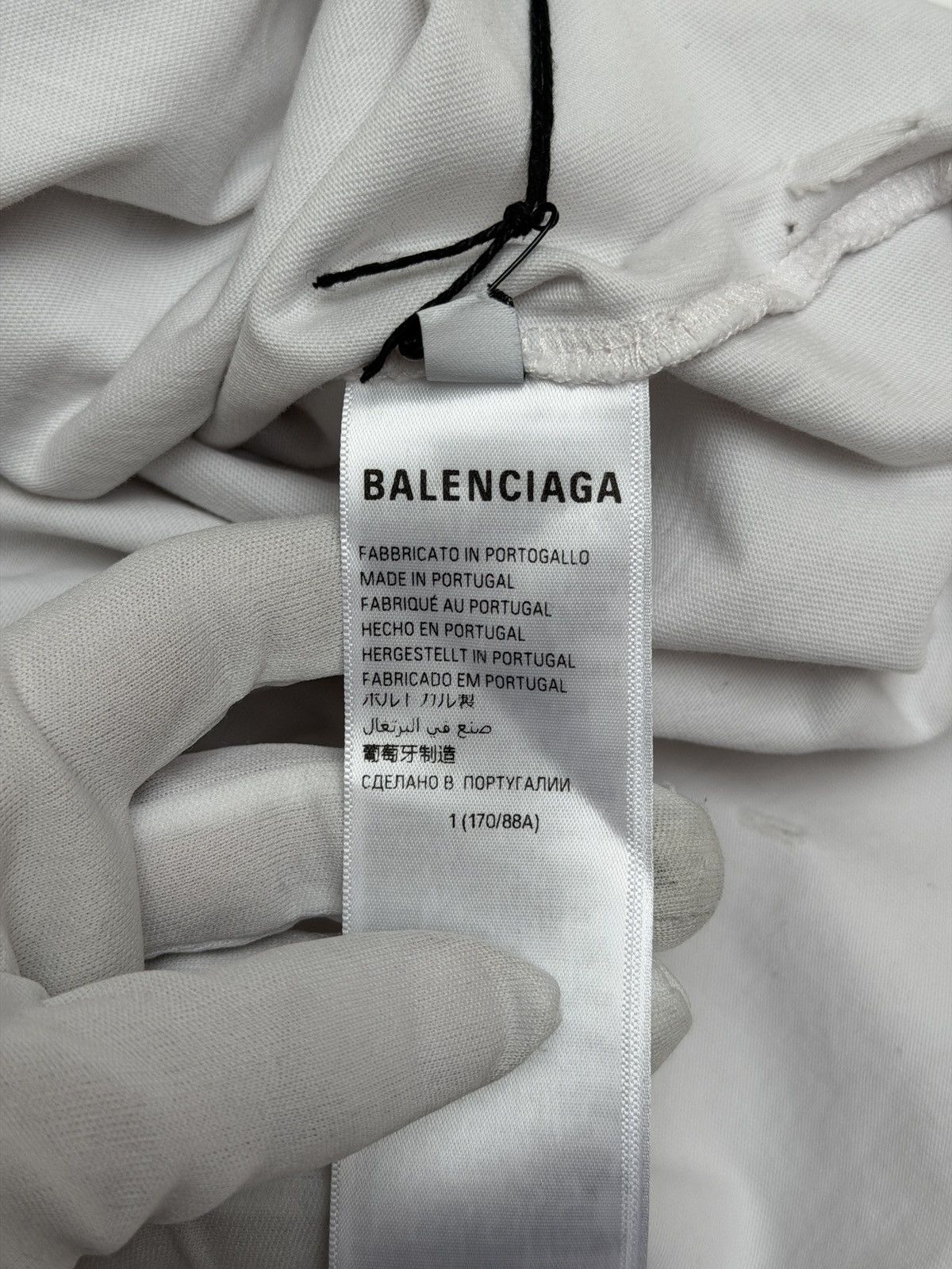 Balenciaga Balenciaga Piercings Collar Oversized Tee Shirt Off White Size US M / EU 48-50 / 2 - 12 Thumbnail