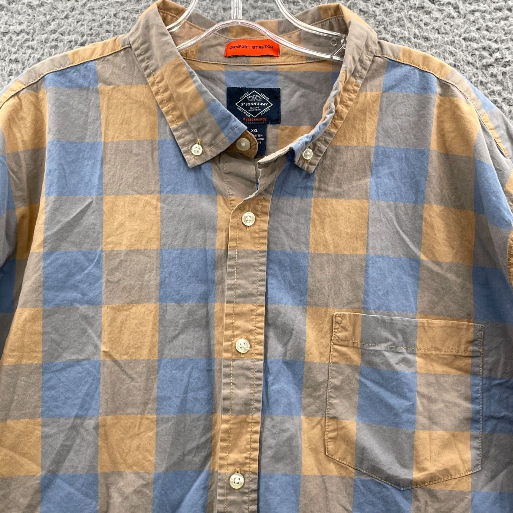 Vintage St. Johns Bay Shirt Mens XXL Plaid Office Preppy Academia Hike 90s Classic Cabin Button-Up Size US XXL / EU 58 / 5 - 3 Thumbnail