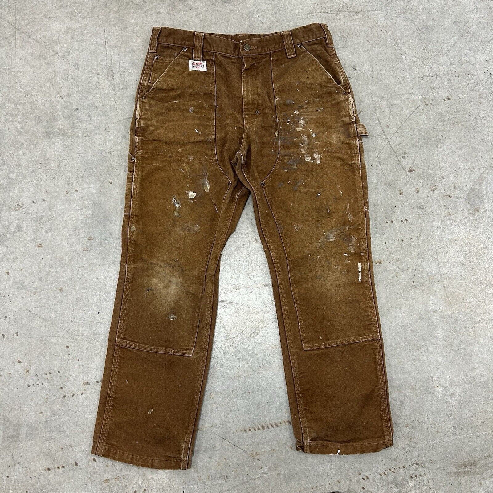 Carhartt × Vintage Vintage 50s Carhartt Double Knee Brown Canvas