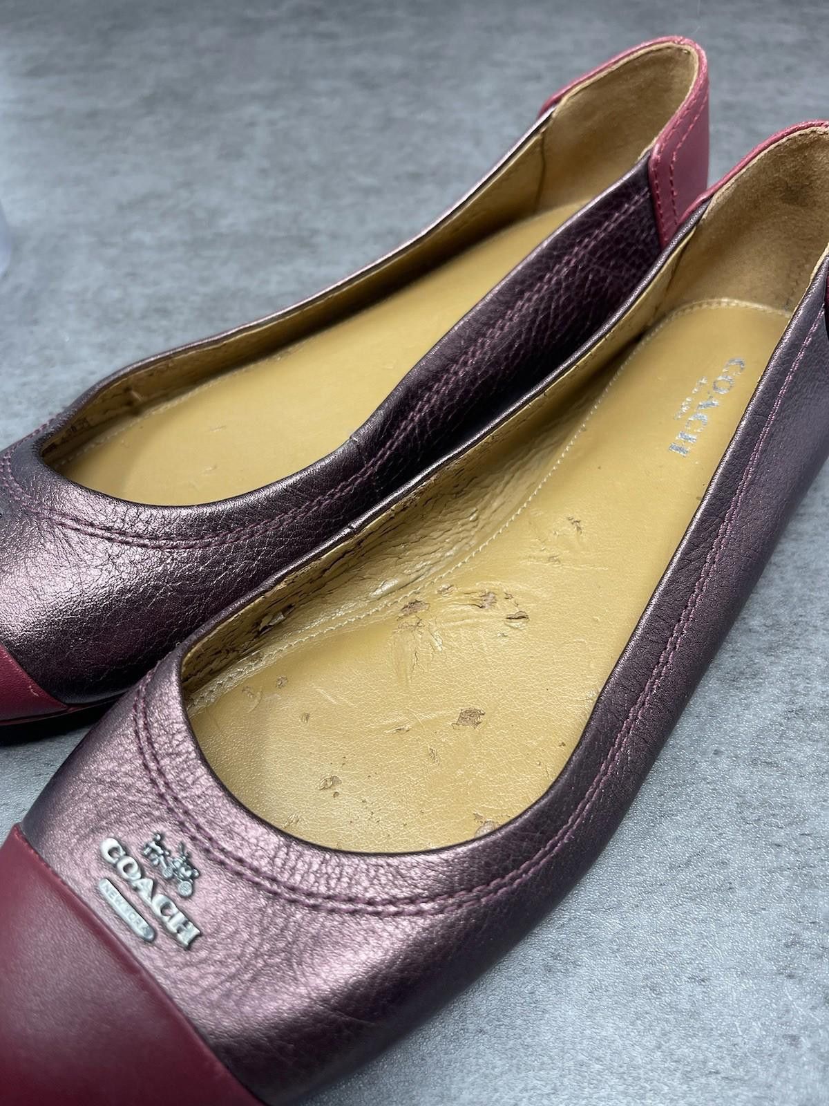Coach Coach Chelsea Flats Womens Size 6.5 Metallic Leather Size US 6.5 / IT 36.5 - 9 Thumbnail
