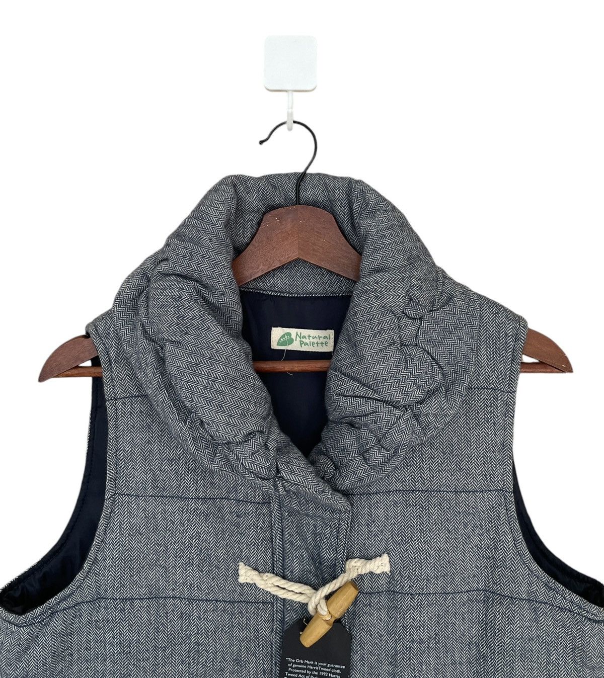 Harris Tweed Vintage Harris Tweed Natural Palette Puffer Vest 2000s Size US L / EU 52-54 / 3 - 3 Thumbnail