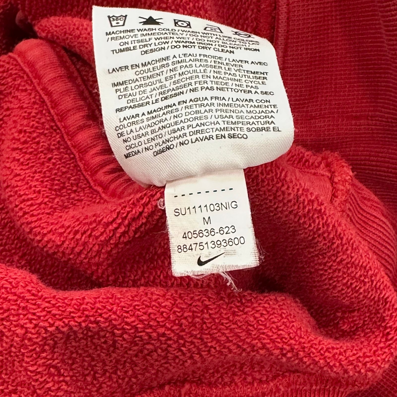 Nike red Nike Manchester United 1/4 zip hoodie Sweater Medium Size US M / EU 48-50 / 2 - 7 Thumbnail