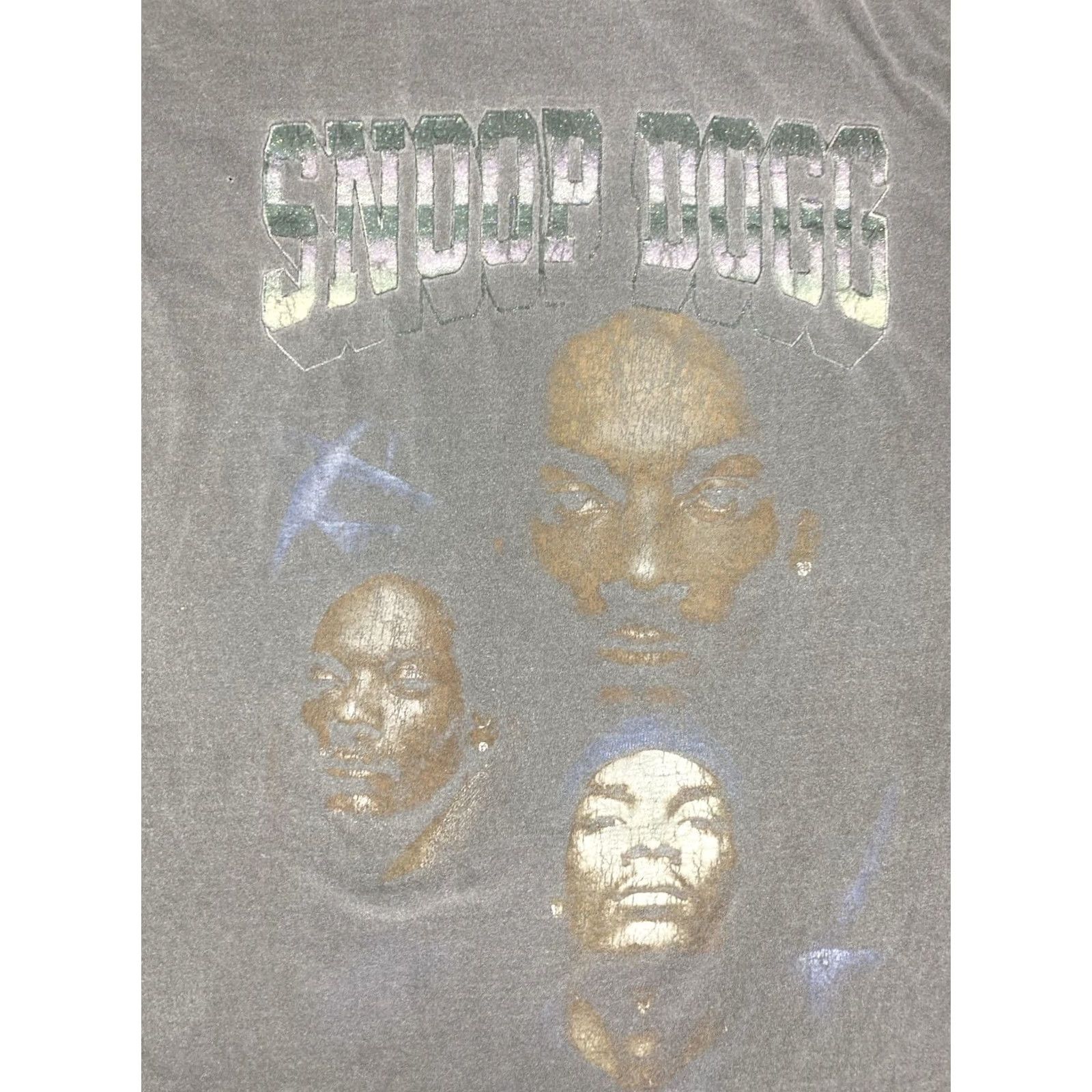 Etro Snoop Dogg Retro Graphic T-shirt Men XL Gray Short Sleeve Music Rap Size US XL / EU 56 / 4 - 2 Thumbnail