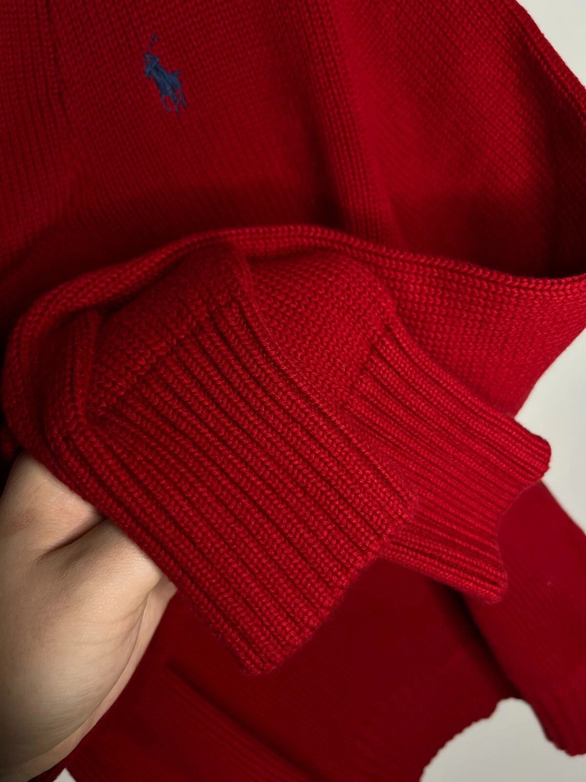 Polo Ralph Lauren Ralph Lauren Sport Pony Logo Red Long Sleeve Sweater Size L / US 10 / IT 46 - 10 Thumbnail