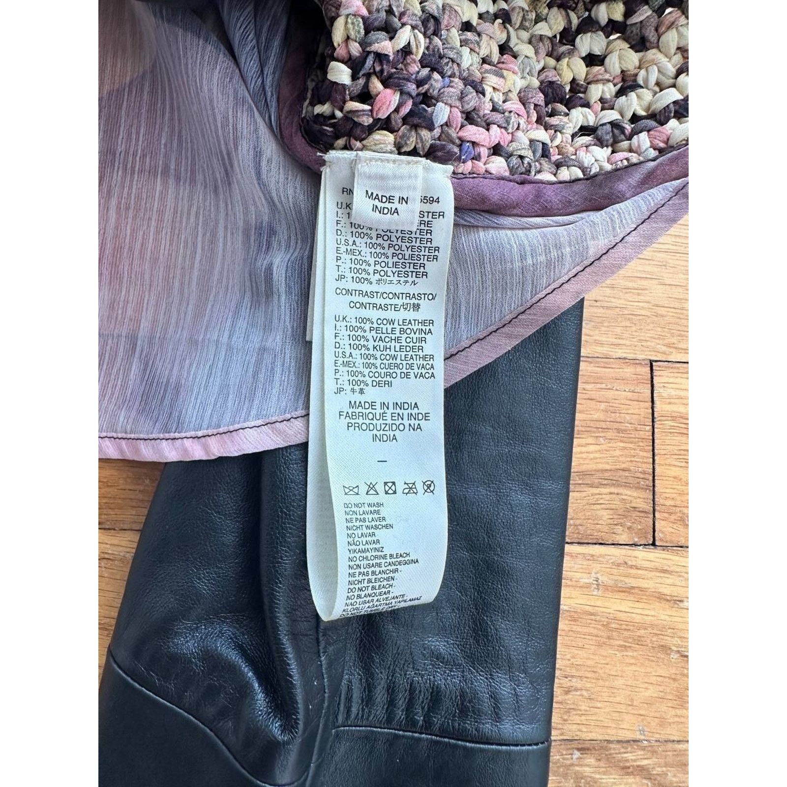 Diesel Diesel Women Leather Biker Jacket Lond Sleeve Size M A000610 Size M / US 6-8 / IT 42-44 - 9 Thumbnail