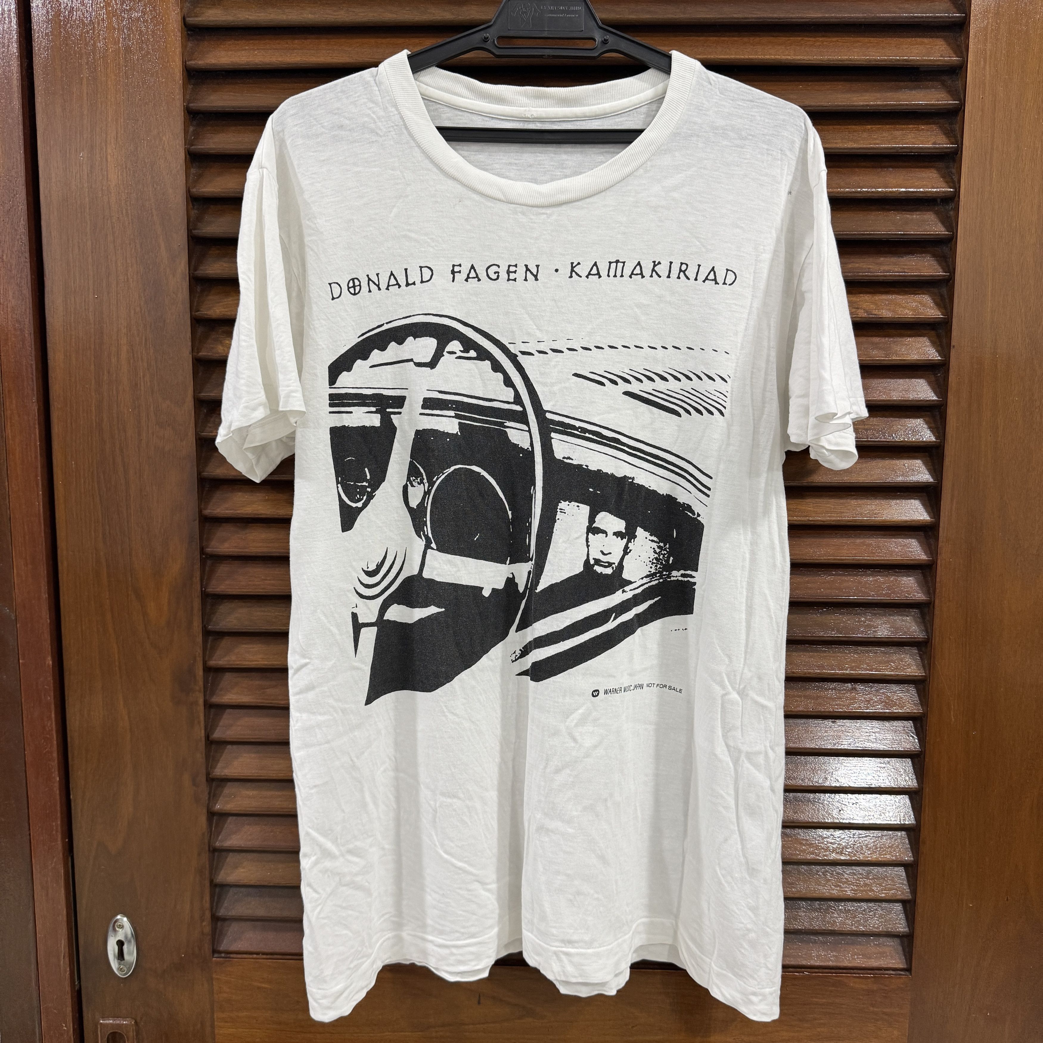 Vintage 1993 Donald Fagen Kamakiriad Warner Music Japan Promo Tshirt Size US L / EU 52-54 / 3 - 1 Thumbnail