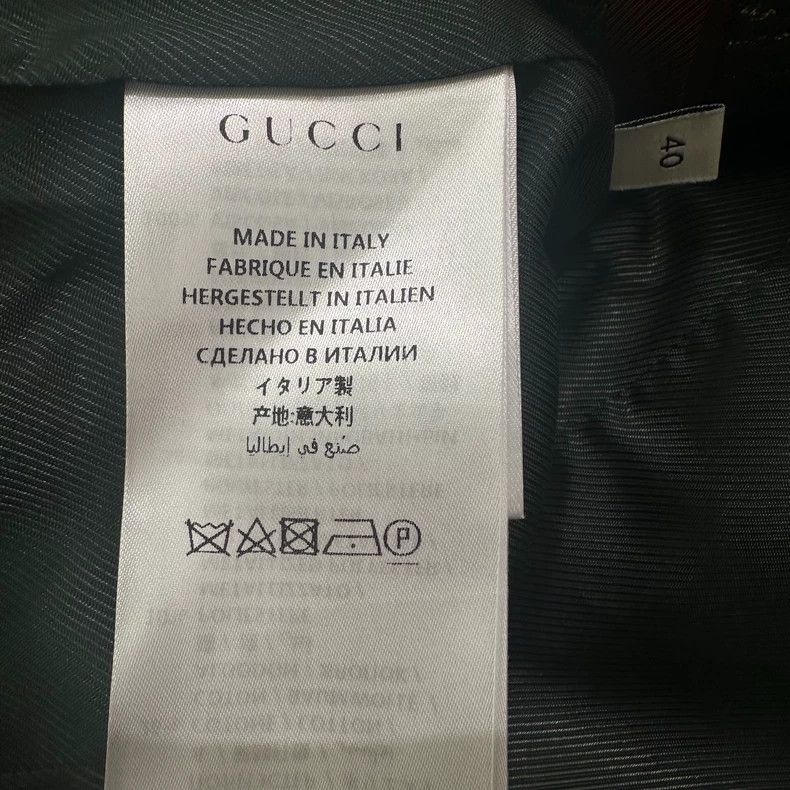 Gucci Gucci Dark green logo old flower full print lapel long-slee Size US XXS / EU 40 - 6 Thumbnail