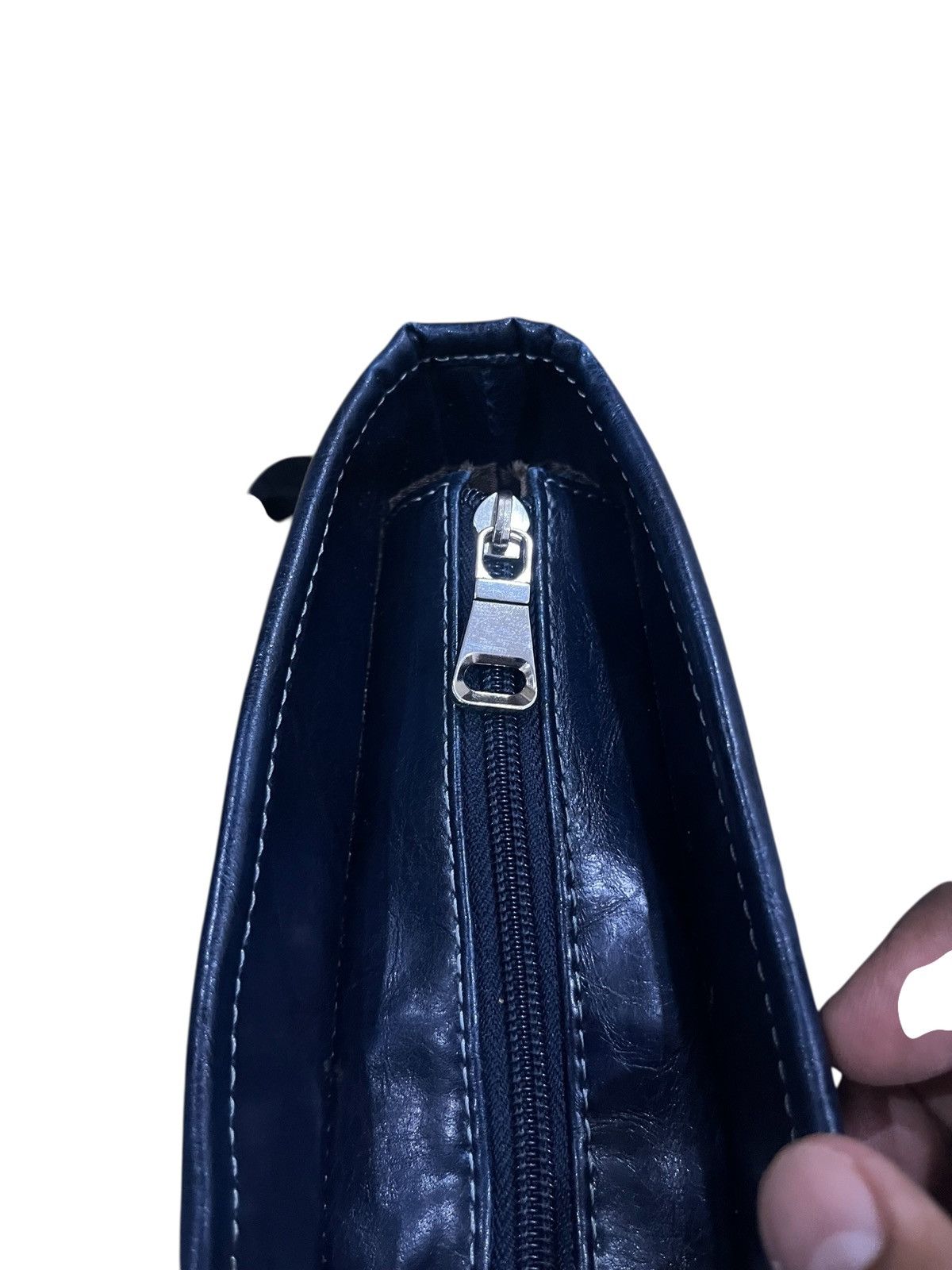 Issey Miyake SACS for TETE HOMME by ISSEY MIYAKE LEATHER CROSS BODY BAG Size ONE SIZE - 10 Thumbnail
