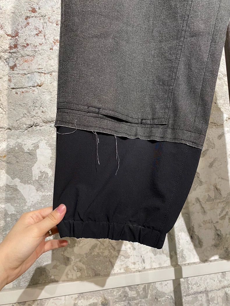 Yohji Yamamoto Yohji Yamamoto Y's two-tone patchwork casual mid-length pan Size US 32 / EU 48 - 6 Thumbnail