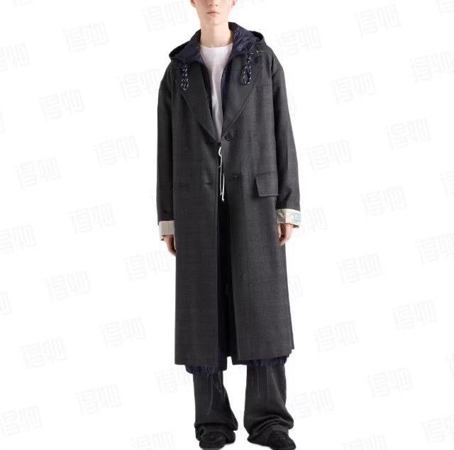 Prada Prada 25ss Wool Unisex 40 Slim Coat Size US XXS / EU 40 - 9 Thumbnail