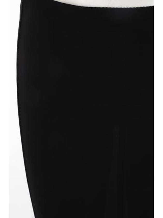 Saint Laurent Paris o1s1wg111024 Long Skirt In Crepe Jersey in Black Size 26" / US 2 / IT 38 - 3 Thumbnail