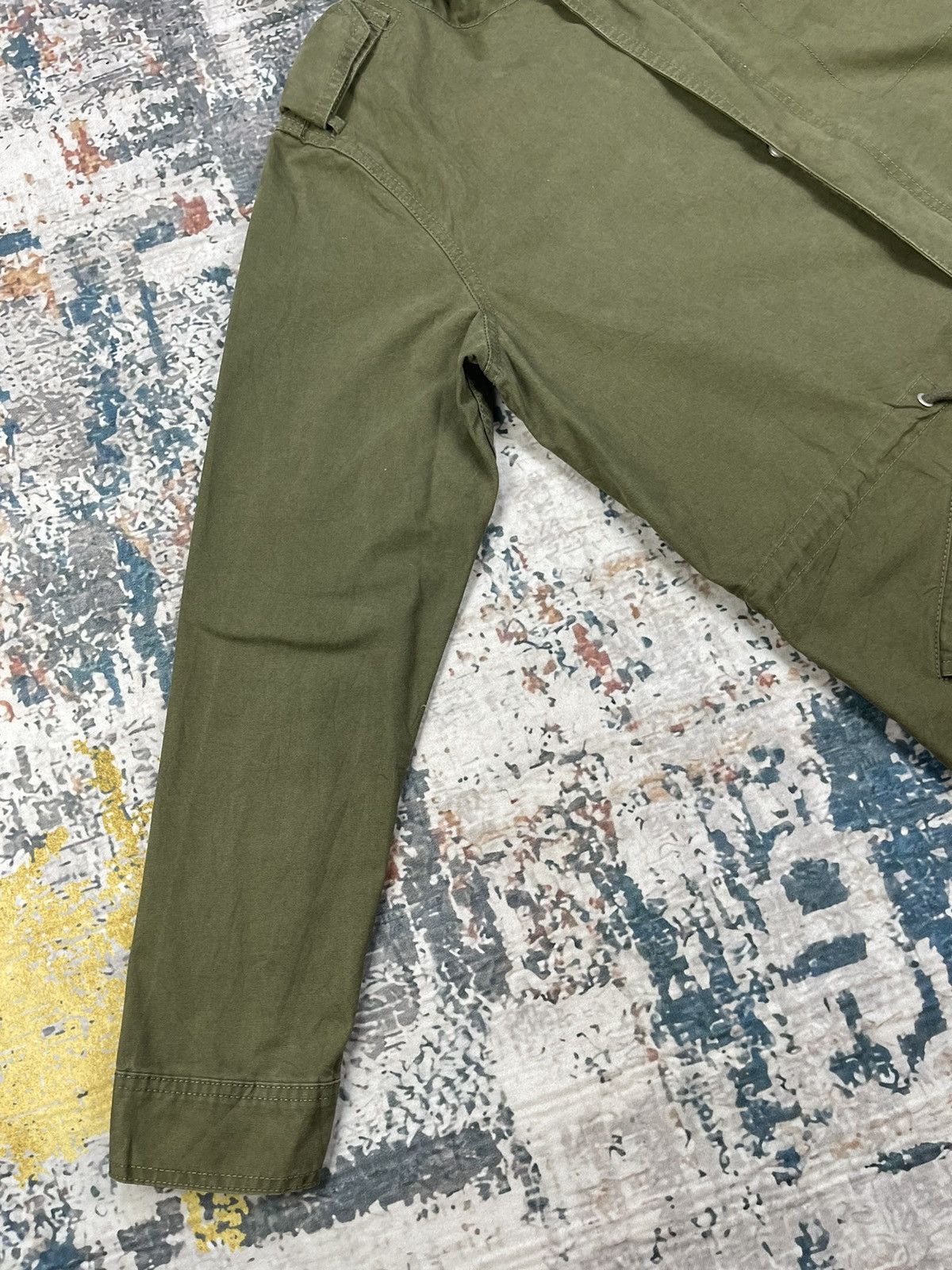 Pull & Bear Pull & Bear West Blue Big Logo Military Type Parka Size US L / EU 52-54 / 3 - 7 Thumbnail