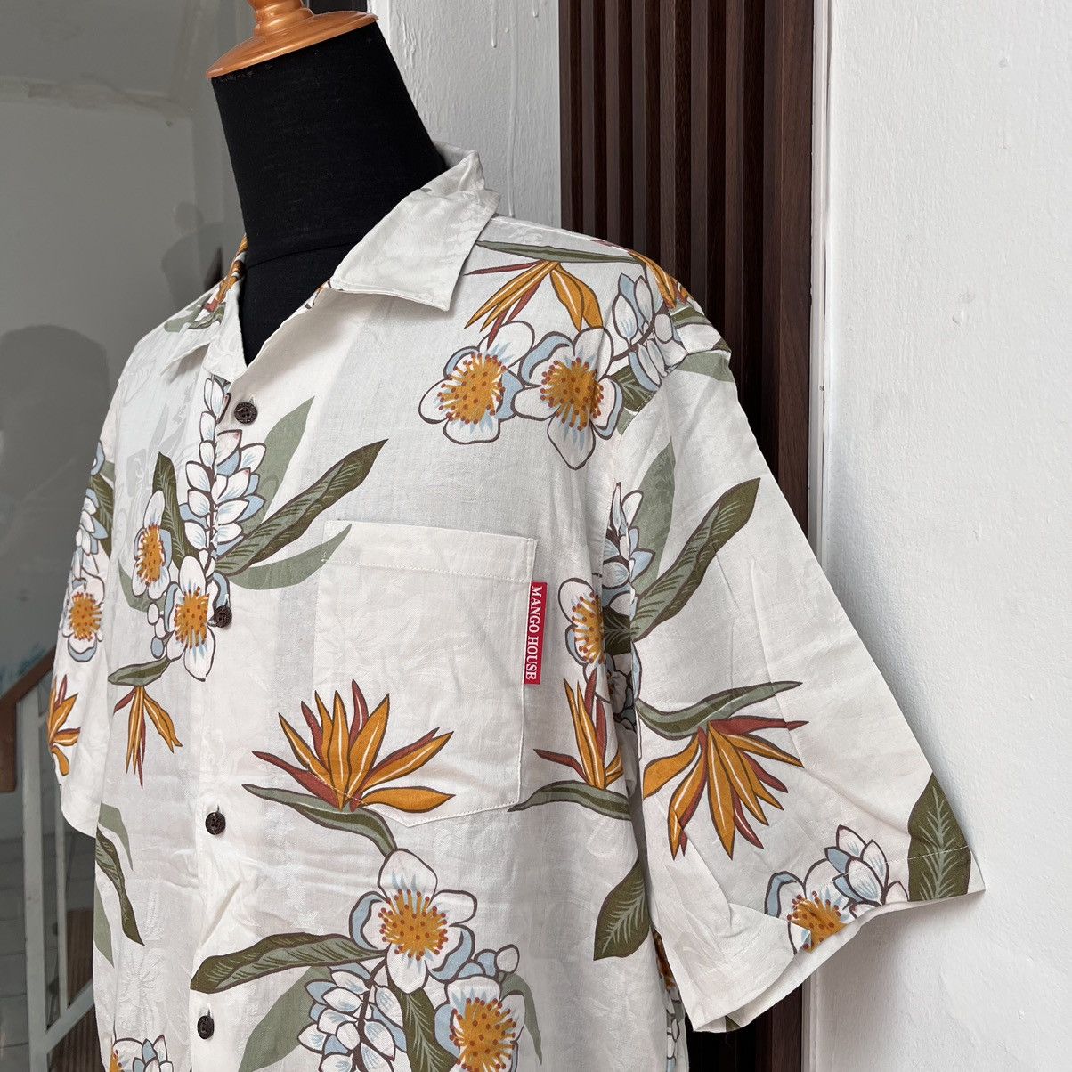 Japanese Brand Hawaiian Shirt Mango House Made In Japan 100% Cotton Size US L / EU 52-54 / 3 - 3 Thumbnail