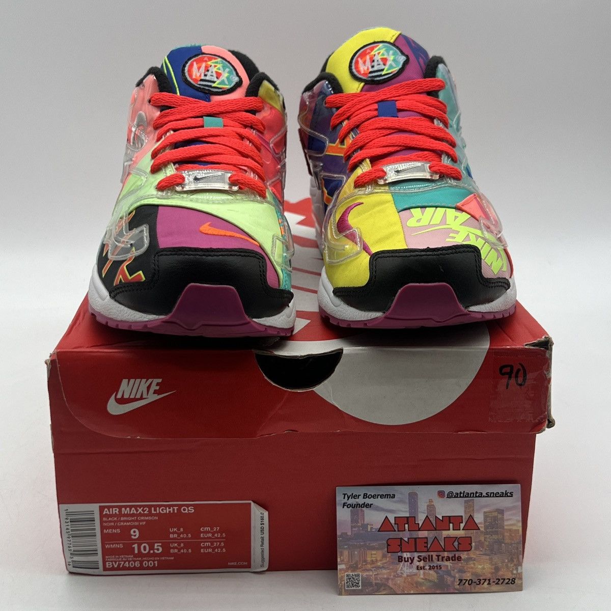 Nike Atmos x air max 2 light logos Size US 9 / EU 42 - 2 Thumbnail