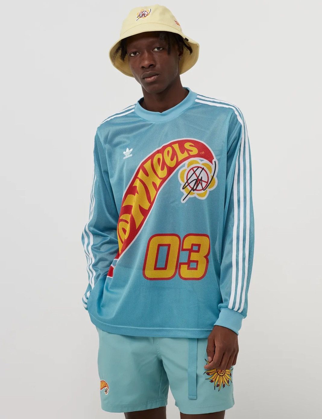 Adidas New Adidas Sean Wotherspoon X Hot Wheels Long Sleeve Mesh Size US M / EU 48-50 / 2 - 13 Thumbnail