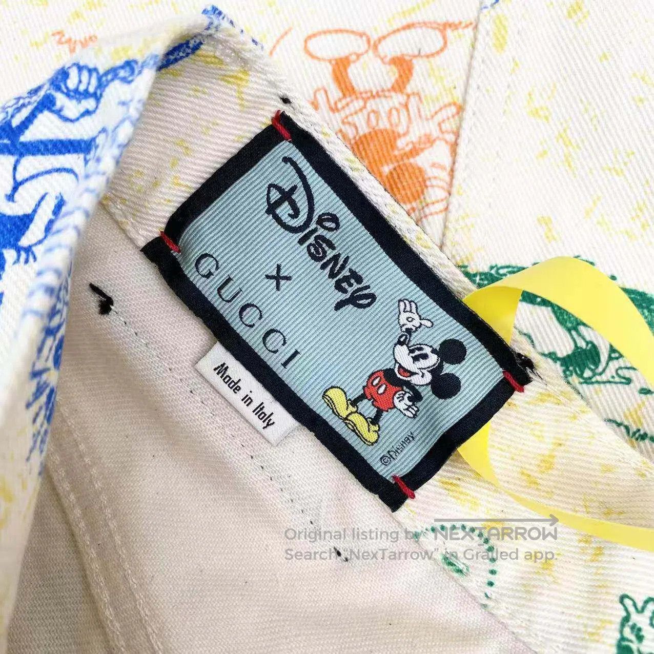 Gucci Guicci Disney co-branded leather brand logo Mickey Mouse p Size 24" / US 00 / IT 34 - 5 Thumbnail