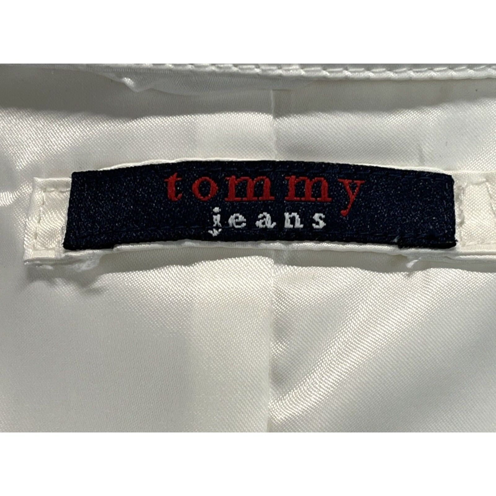 Tommy Hilfiger Vintage Tommy Hilfiger Womens Full Zip Vest Sz Large Puffer Yoke 90s Y2K Puffer Vest Style Winter Spring Fall Casual GUC Ivory Zip Size 36" / US 14 / IT 50 - 6 Thumbnail