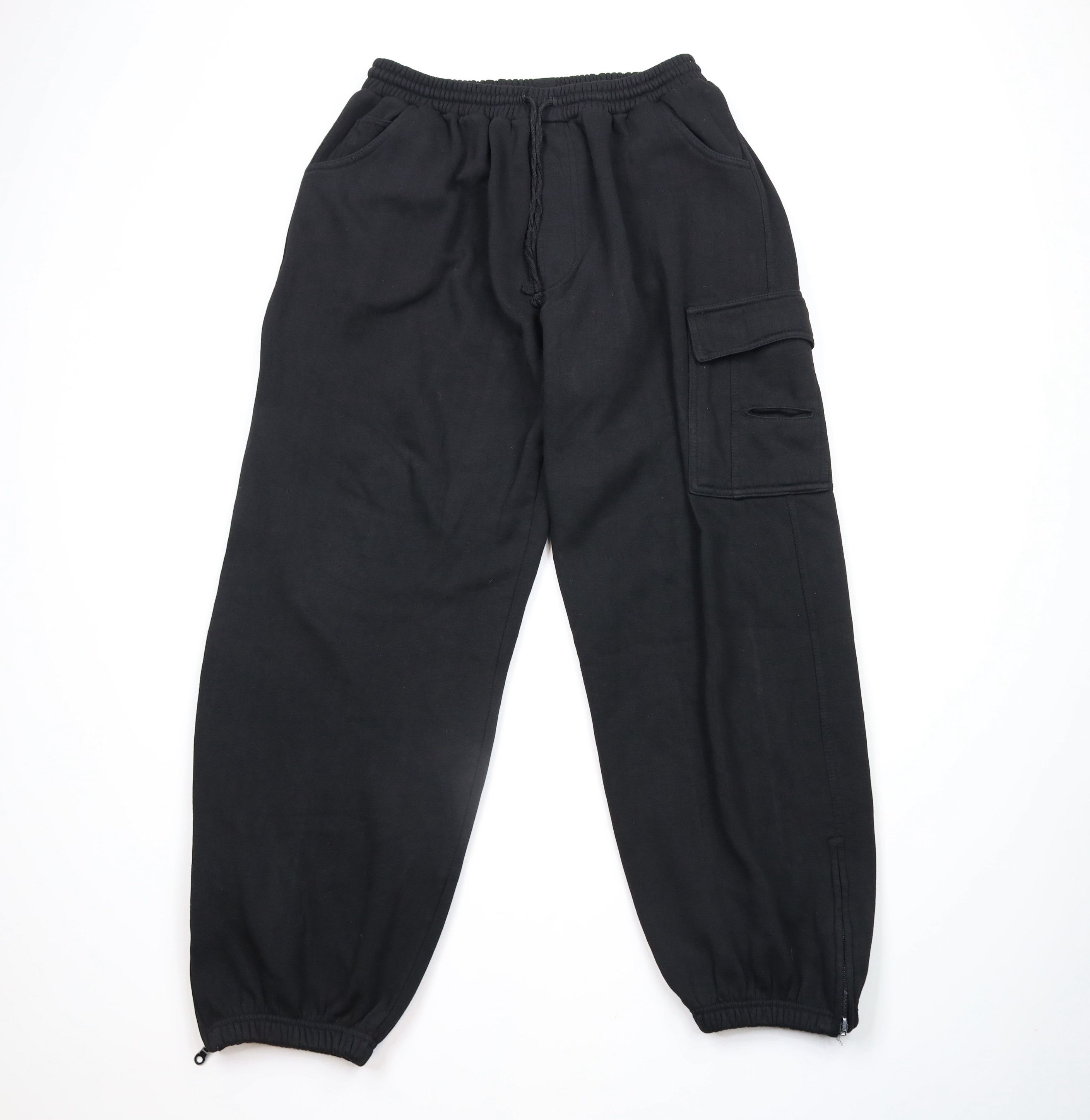 Vintage Vintage 90s Streetwear Heavyweight Cargo Sweatpants Joggers Size US 36 / EU 52 - 1 Thumbnail