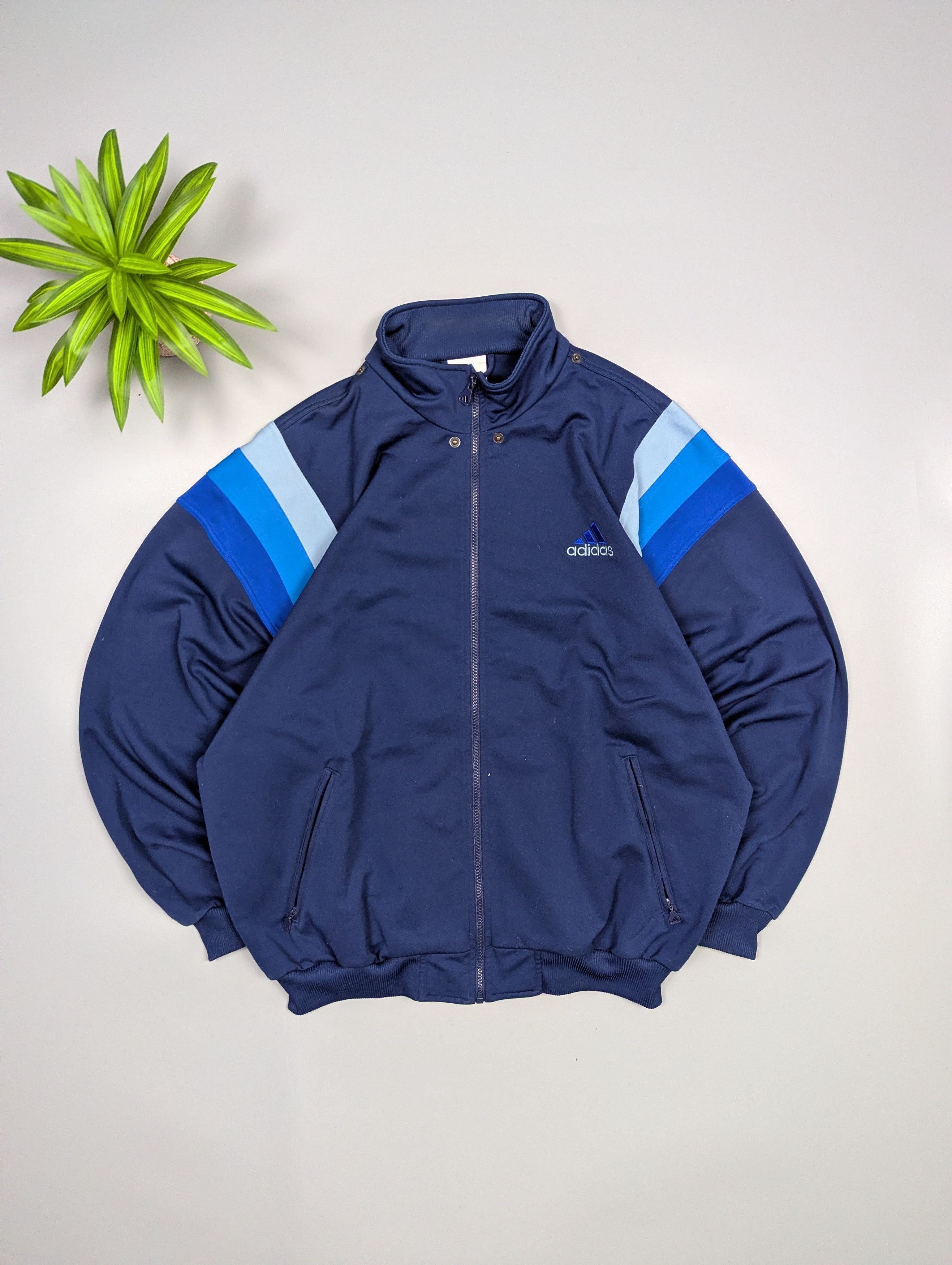 Adidas Adidas Vintage 80s 90s Men’s Navy Blue Tracksuit Size US XXL / EU 58 / 5 - 7 Thumbnail