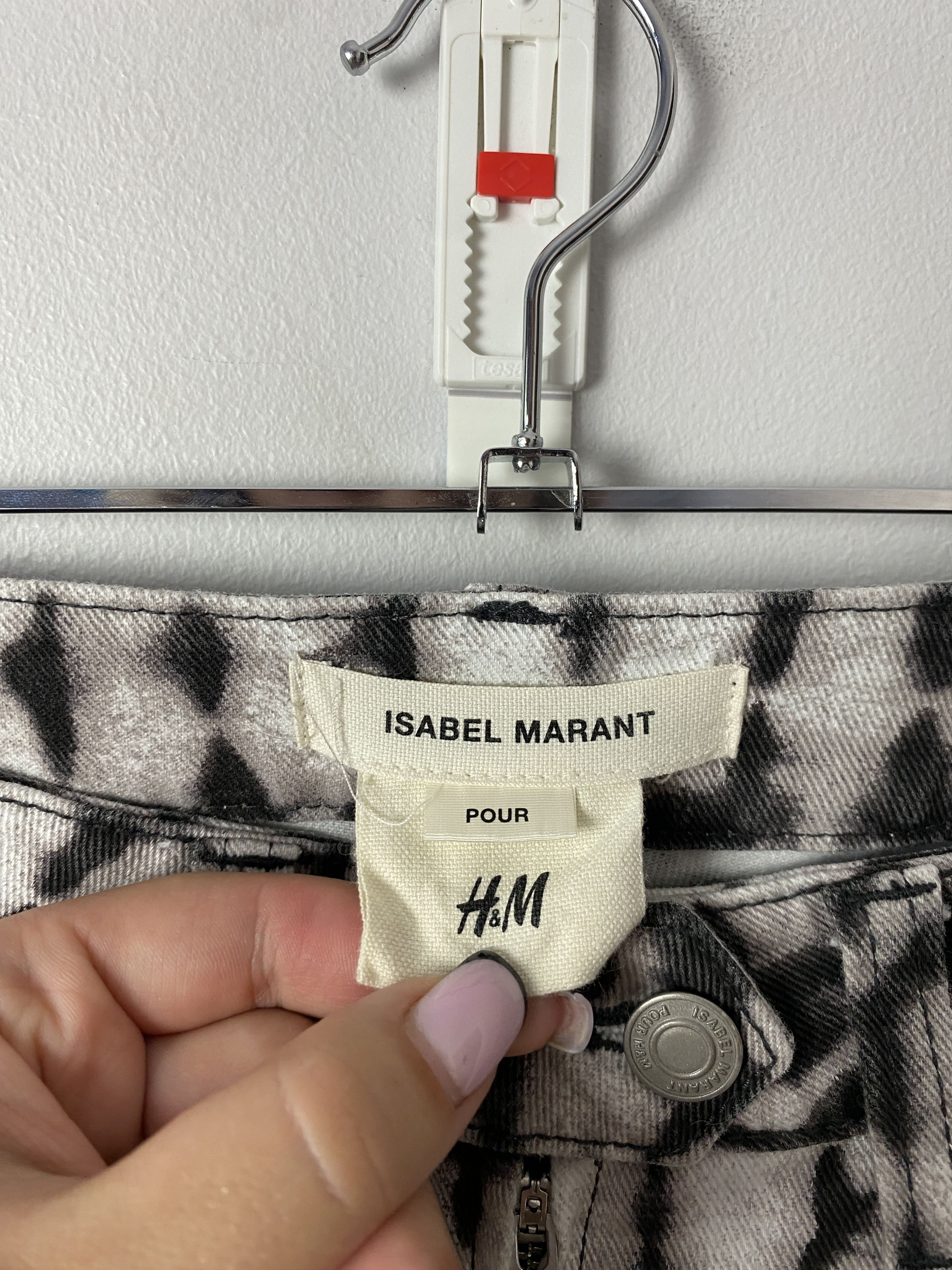 H&M × Isabel Marant Isabel Marant pour H&M printed jeans pants Size 25" / US 0 / IT 36 - 3 Thumbnail
