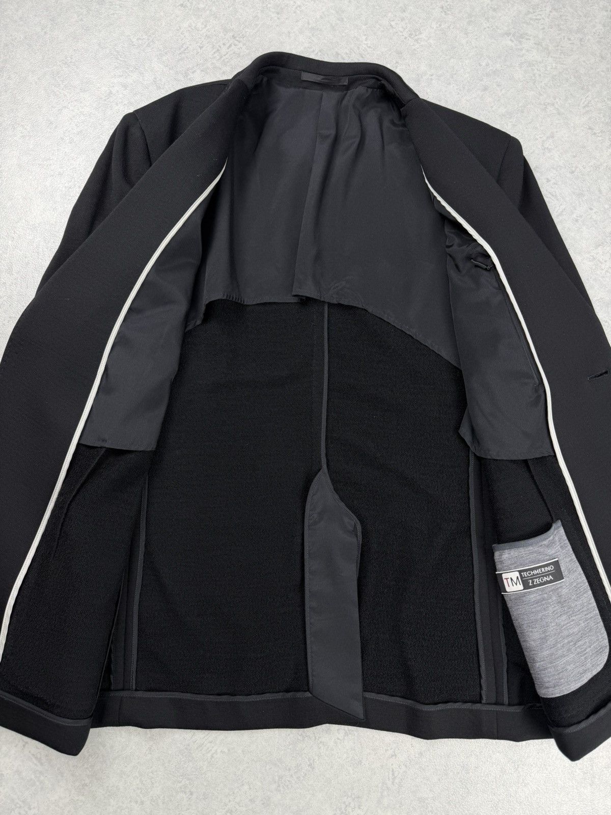 Z Zegna Z Zegna TM Wool Blazer Black Stretch Sport Coat Size 54R Size 44R - 9 Thumbnail