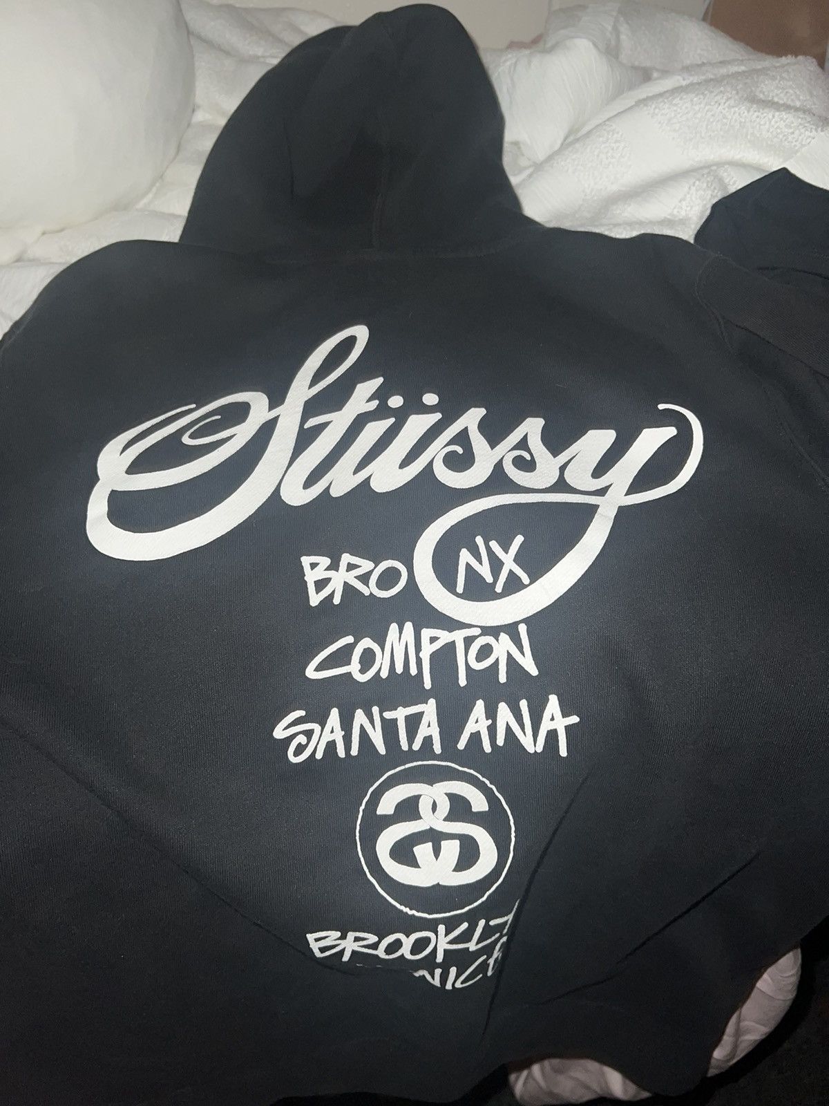 Stussy Stussy World Tour Black Zip Up Hoodie | Grailed