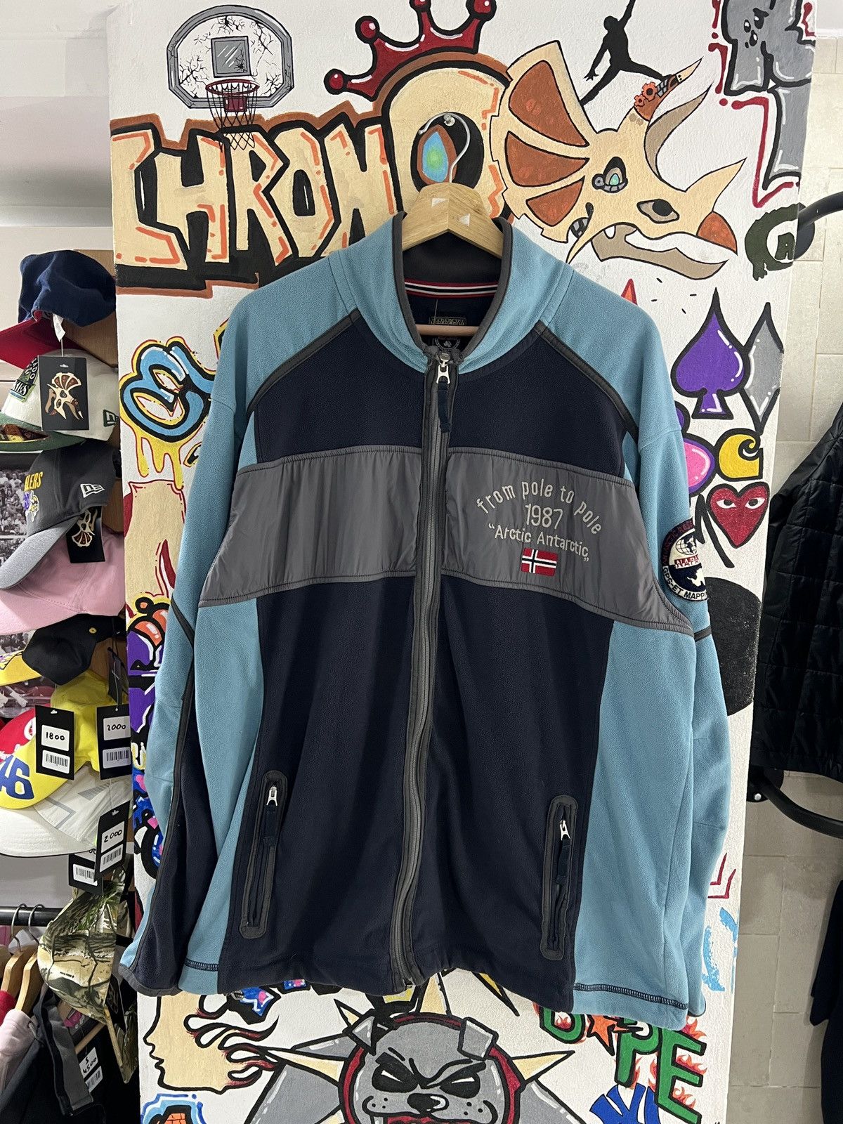 Napapijri Napapijri Vintage Zip Up Fleece Size US XL / EU 56 / 4 - 1 Thumbnail