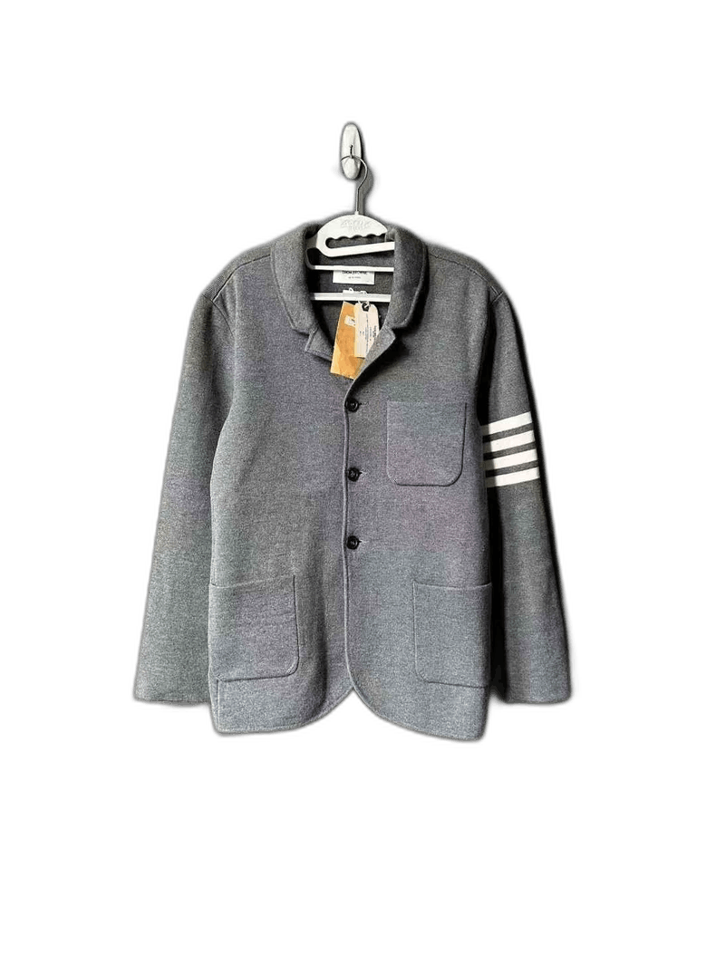 Thom Browne Thom Browne Wool Knit Blazer for Sale Size US L / EU 52-54 / 3 - 1 Thumbnail