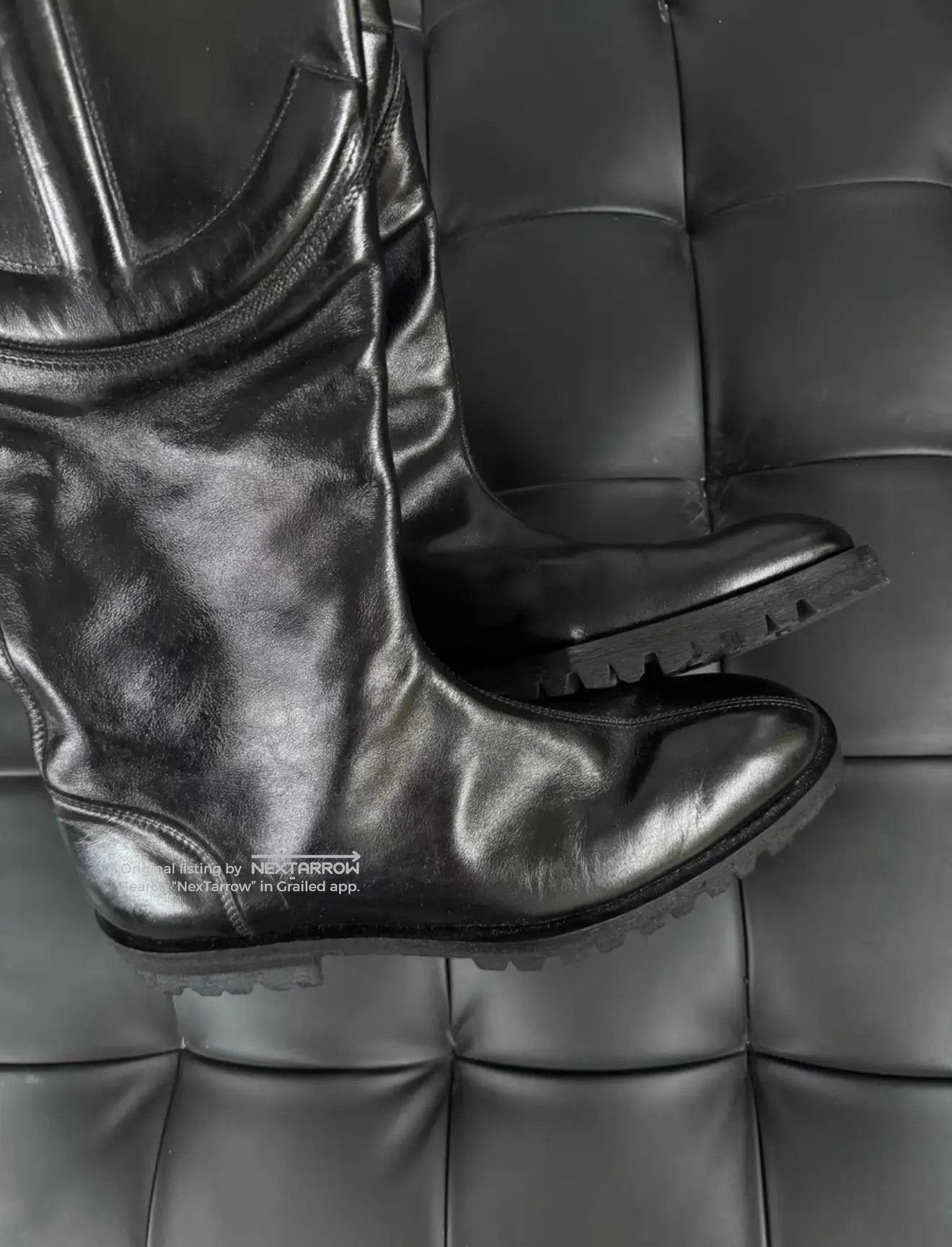 Telfar Logo Boots. Size43 Runs Small Yyyy1/2609 in Black, Men's (Size 10) — image 2 of 5