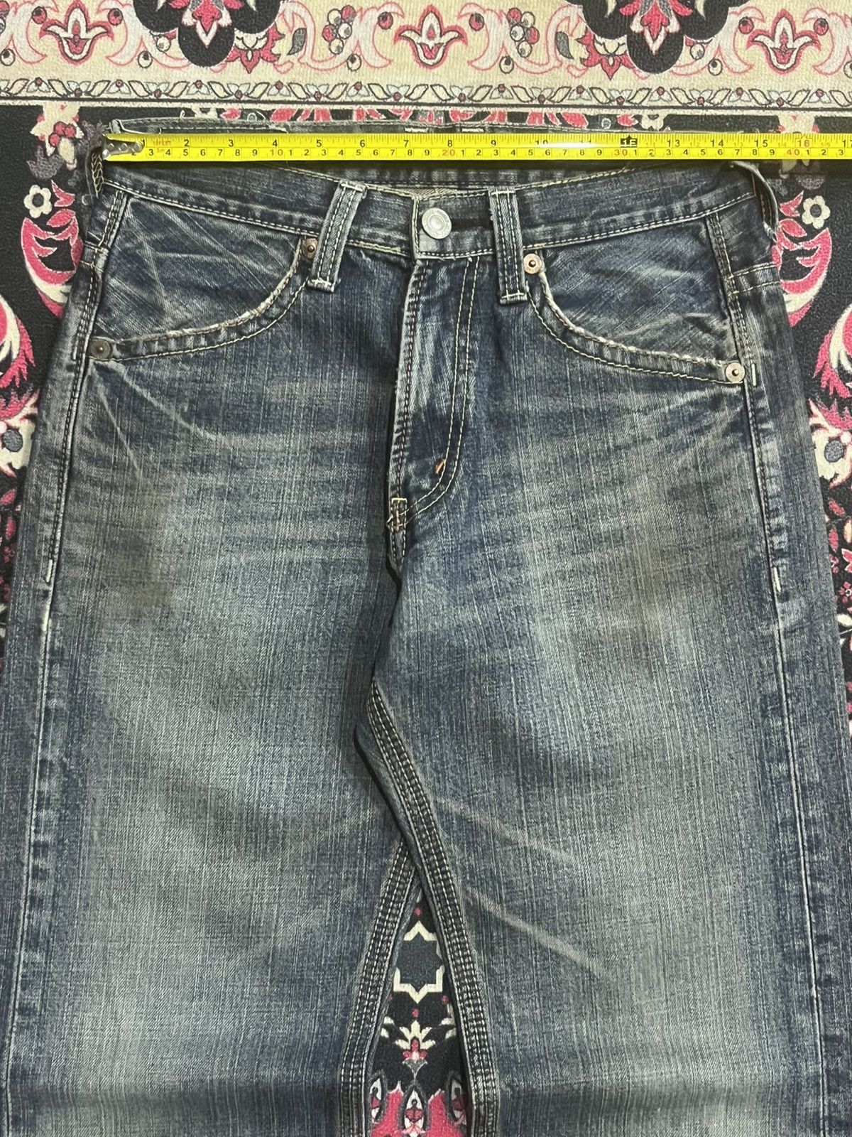 Japanese Brand Vintage Japanese Brand Bobson Cheesking Blue Faded Jeans Size US 29 - 12 Thumbnail