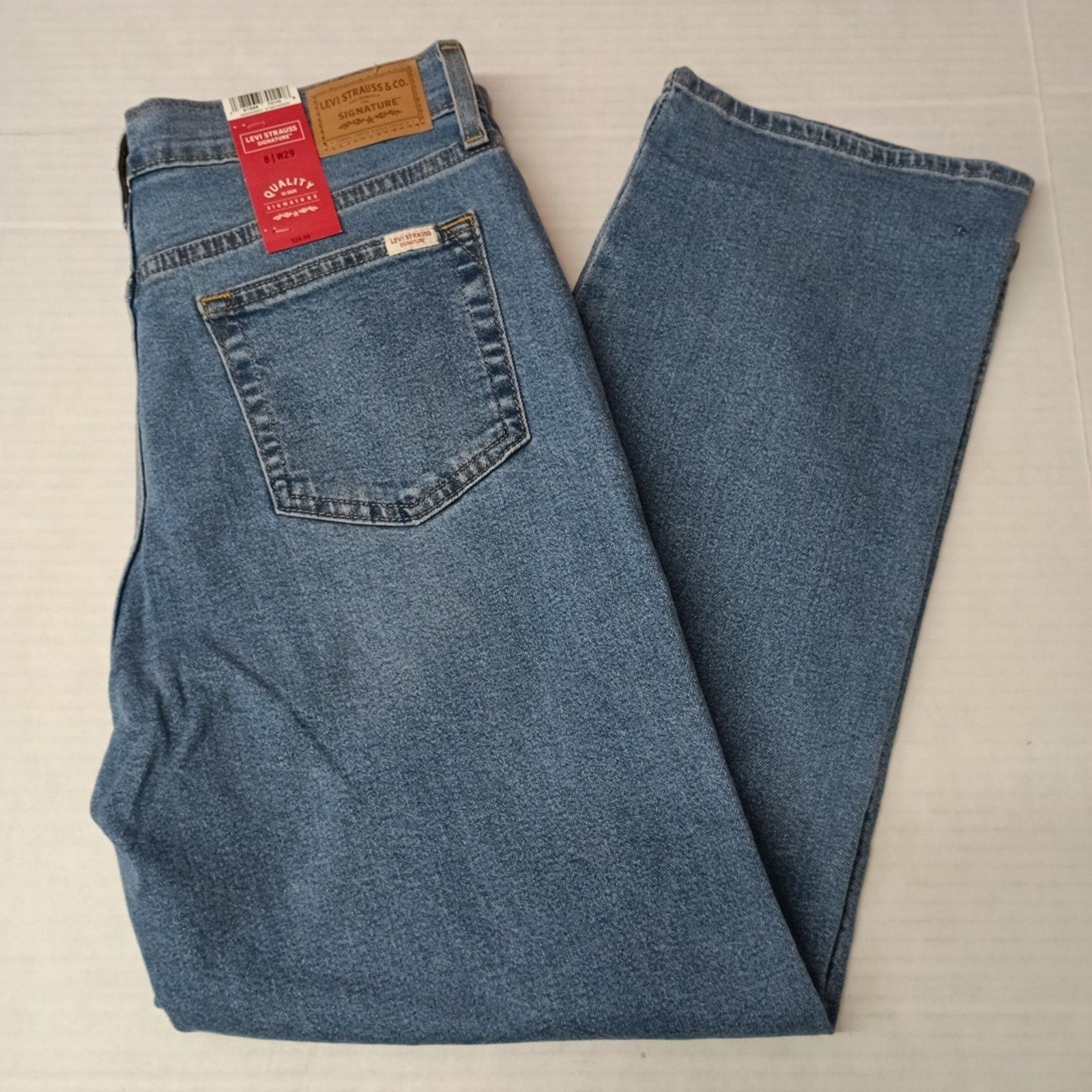 Levi's Levi Strauss Women’s Straight Jeans 8 29x27 Blue High Rise Size 30" / US 8 / IT 44 - 1 Thumbnail