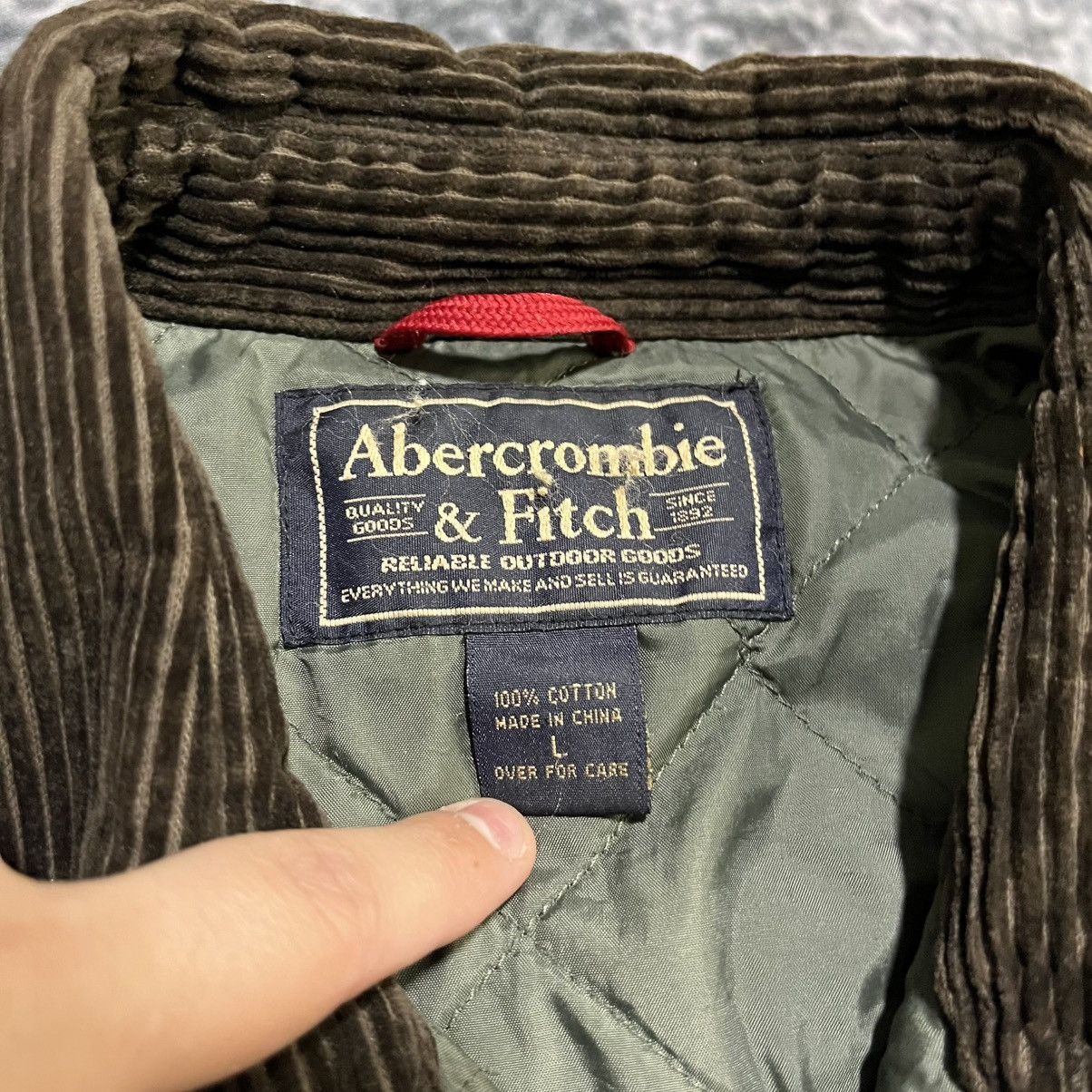 Abercrombie & Fitch VINTAGE 90s ABERCROMBIE & FITCH CORDUROY FIELD JACKET LARGE Size US L / EU 52-54 / 3 - 6 Thumbnail
