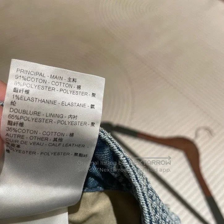 Louis Vuitton LV Checkerboard Flared Jeans Size 26. Size 26" / US 2 / IT 38 - 4 Thumbnail