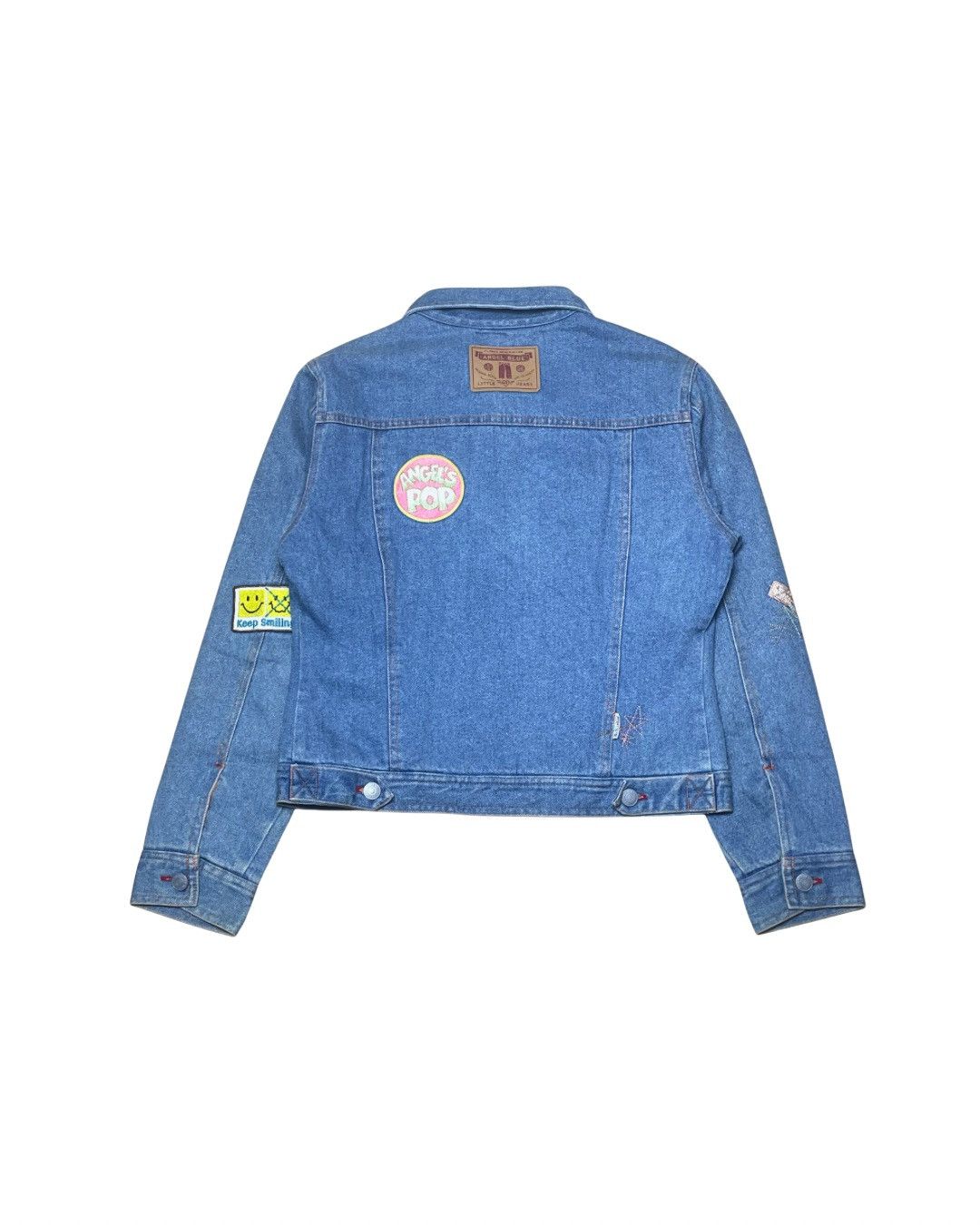 Angel Blue Angel Blue Patchwork Denim Jacket Size M / US 6-8 / IT 42-44 - 2 Thumbnail