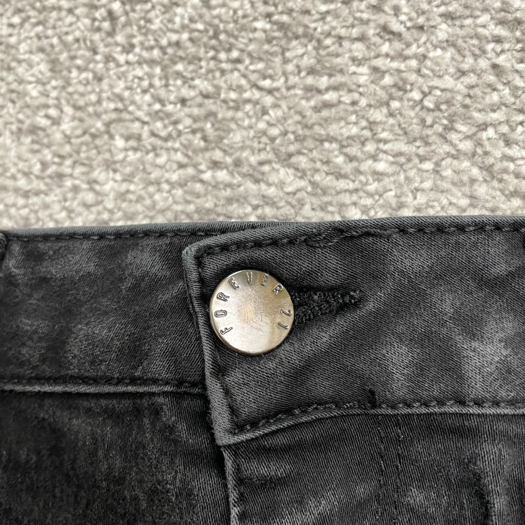 Forever 21 Forever 21 Jeans 29 Black High Rise Skinny Denim 5-Pocket City USA Classic Womens Size 29" - 3 Thumbnail