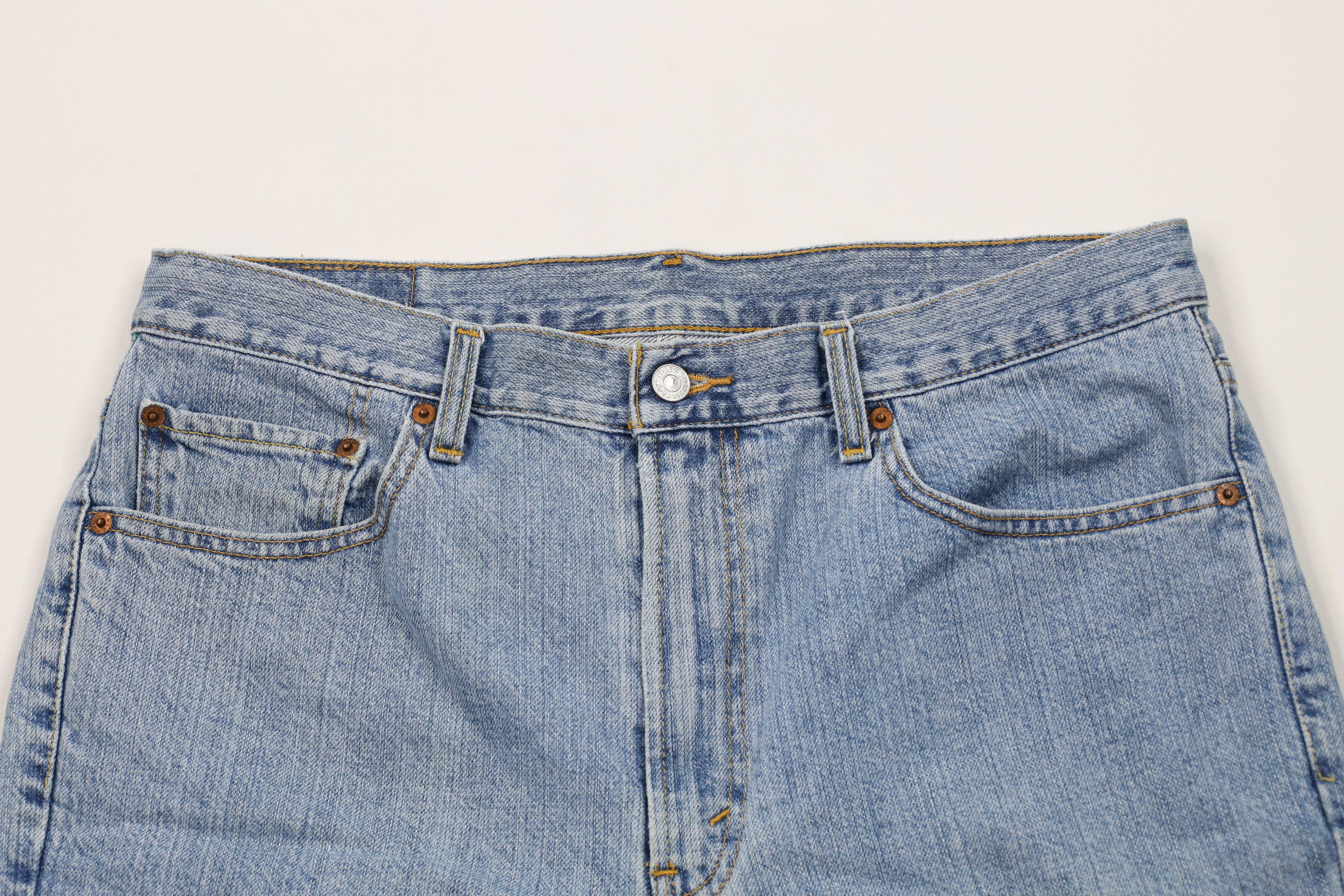 Levi's × Vintage Vintage Y2K Levis 505 Denim Jean Shorts Jorts Blue Cotton Size US 36 / EU 52 - 2 Thumbnail