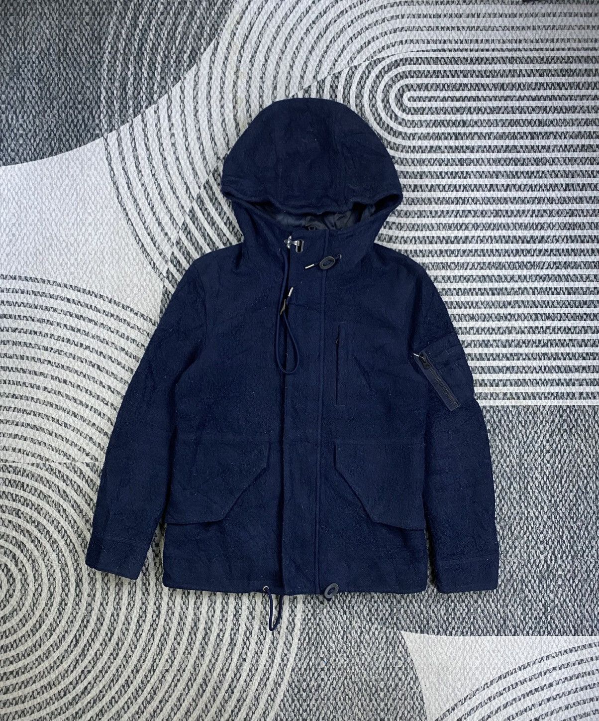 NANO universe NANO Universe Japan Multipocket Wool Hoodie Jacket Size US S / EU 44-46 / 1 - 1 Thumbnail