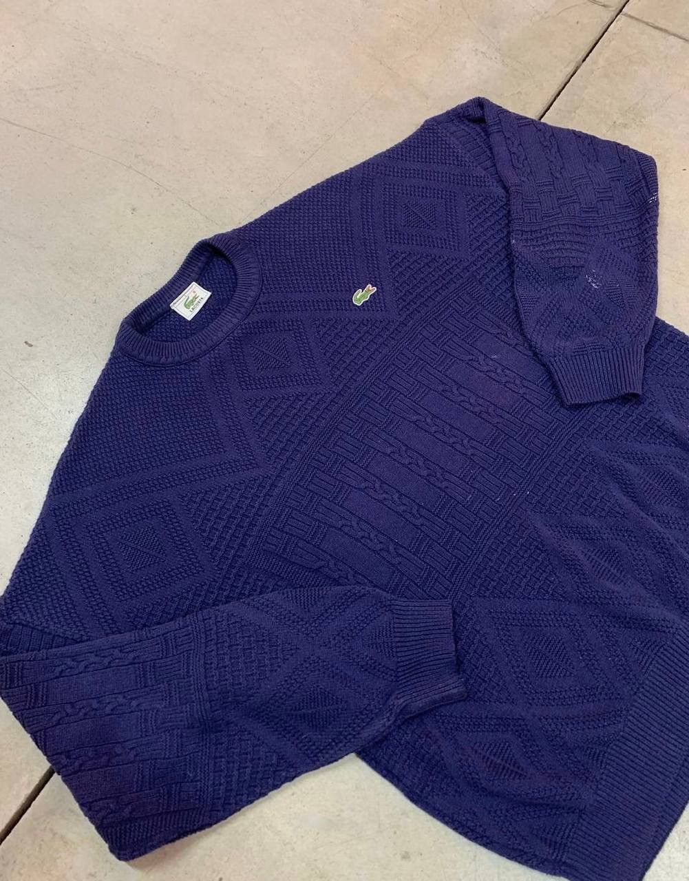 Lacoste 90's Rare Vintage Lacoste Sweater Crewneck Knitwear Size US L / EU 52-54 / 3 - 2 Thumbnail