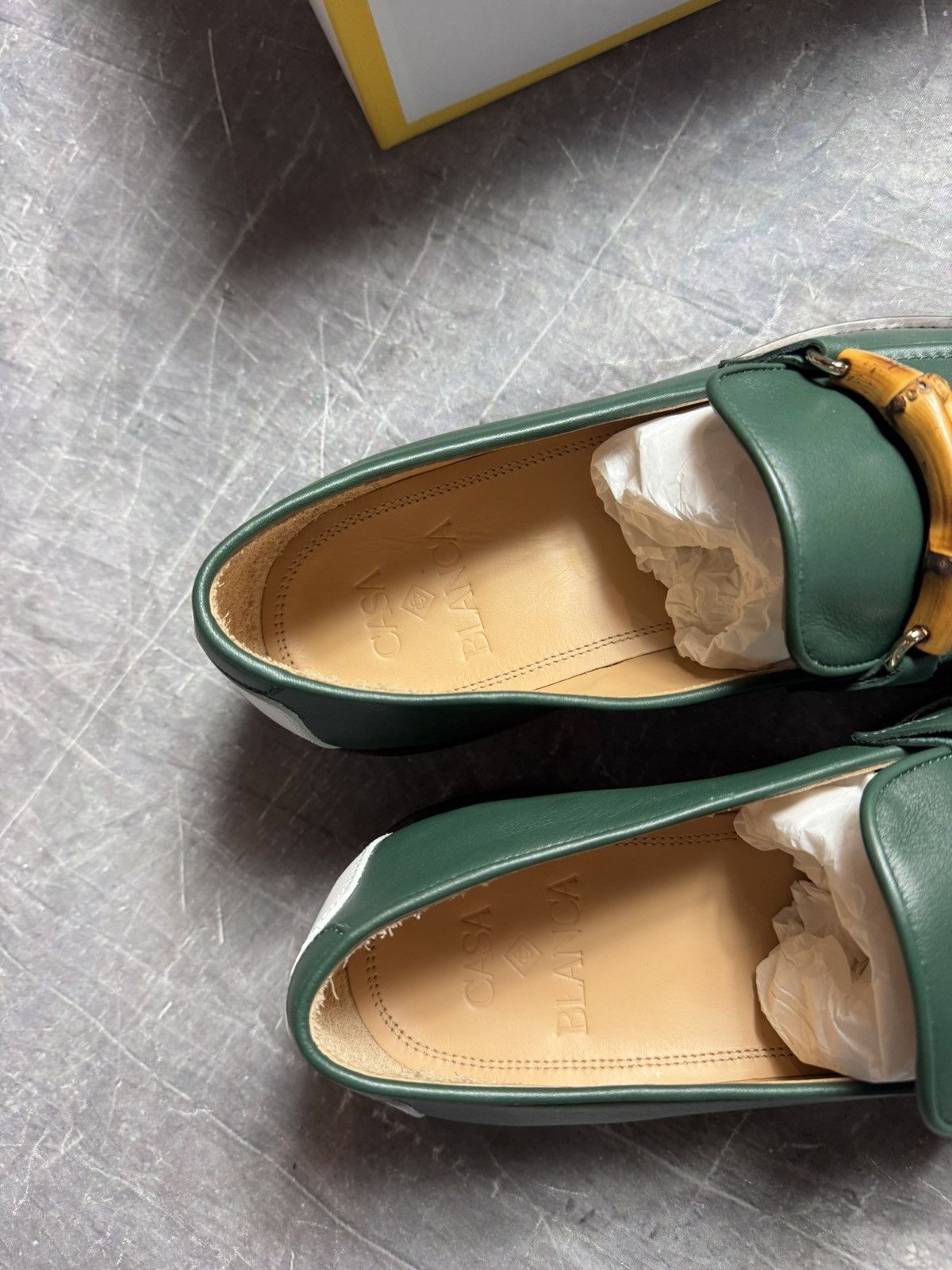 Casablanca Casablanca Leather Bamboo Loafers in Green Size US 10 / EU 43 - 3 Thumbnail