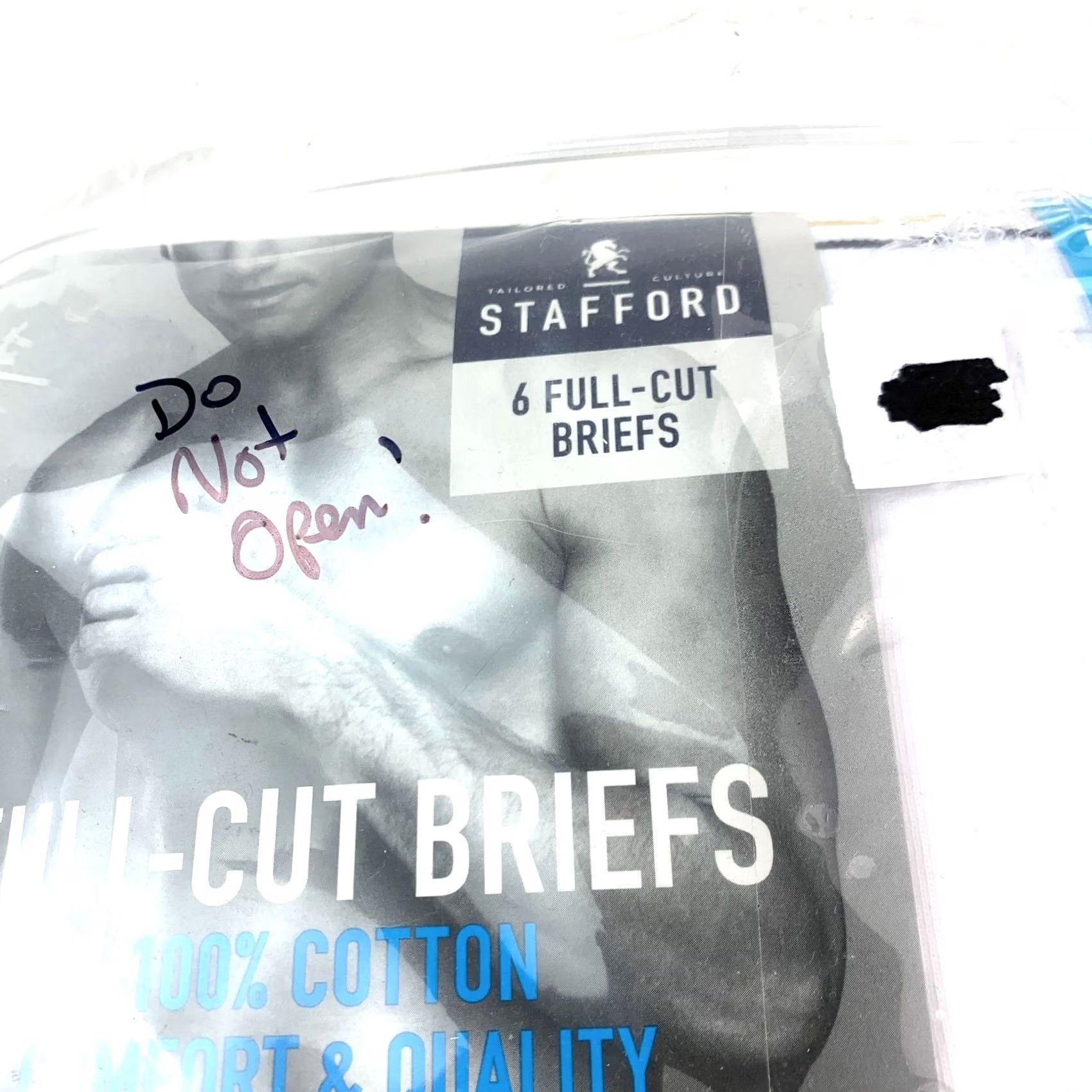 Hanes Stafford Briefs Underwear White Cotton Size 40 Mens 100% New Bag 6 Full-Cut 5 Piece Size US 40 / EU 56 - 2 Thumbnail