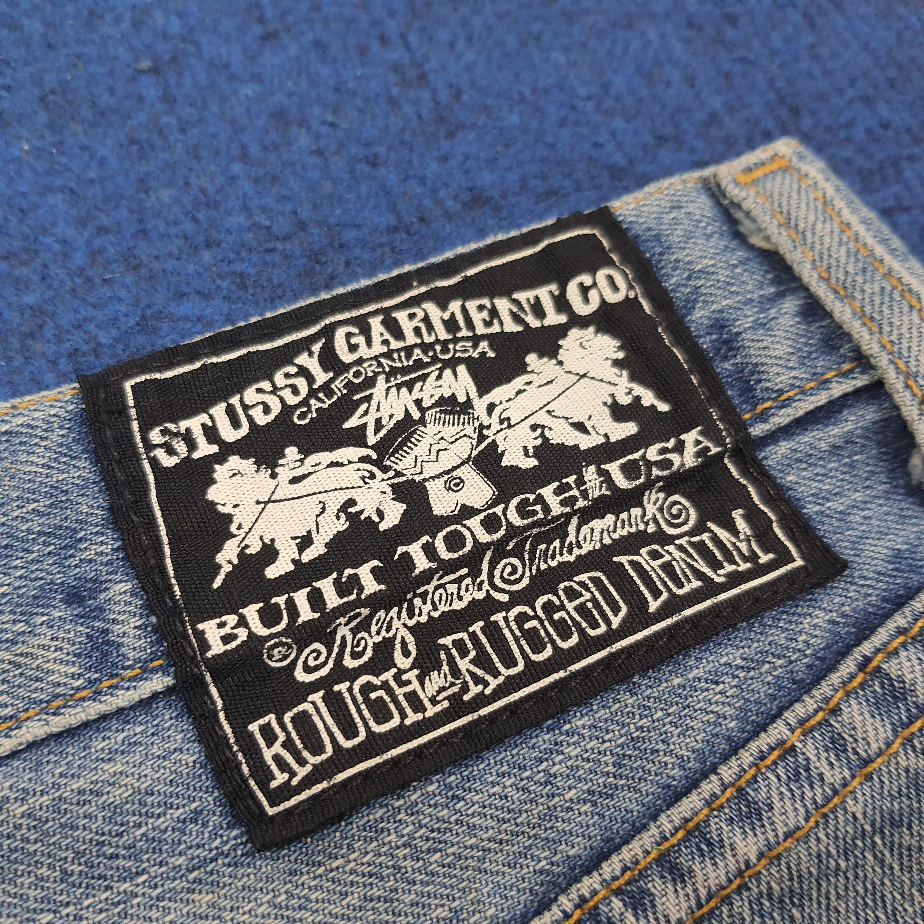 Stussy Vintage Stussy Rough n Rugged Denim Custom Logo Jeans C228N9 Size US 31 - 3 Thumbnail