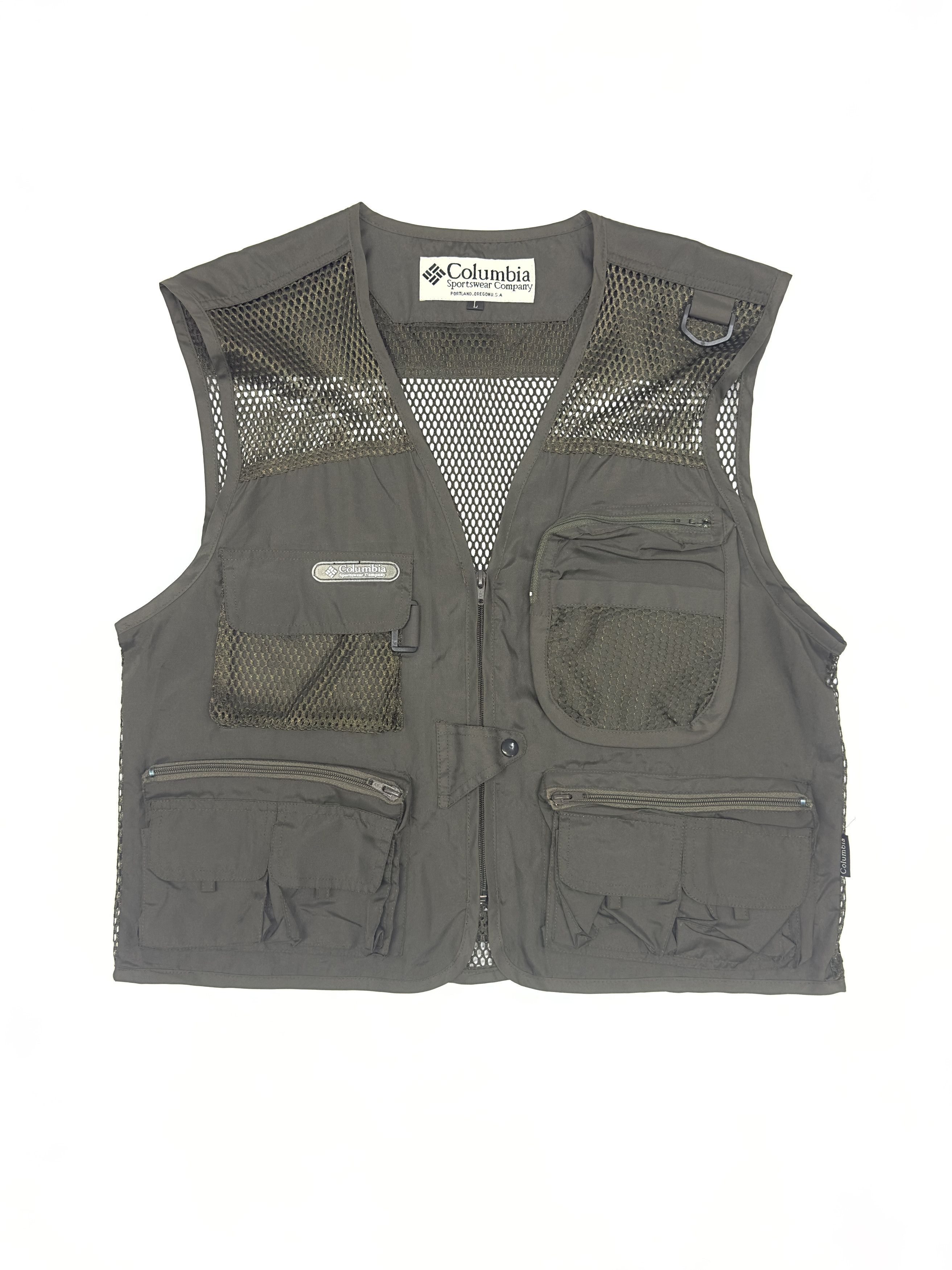 Columbia Columbia Multi-Pocket Vintage Fishing Mesh Vest Size US L / EU 52-54 / 3 - 1 Thumbnail