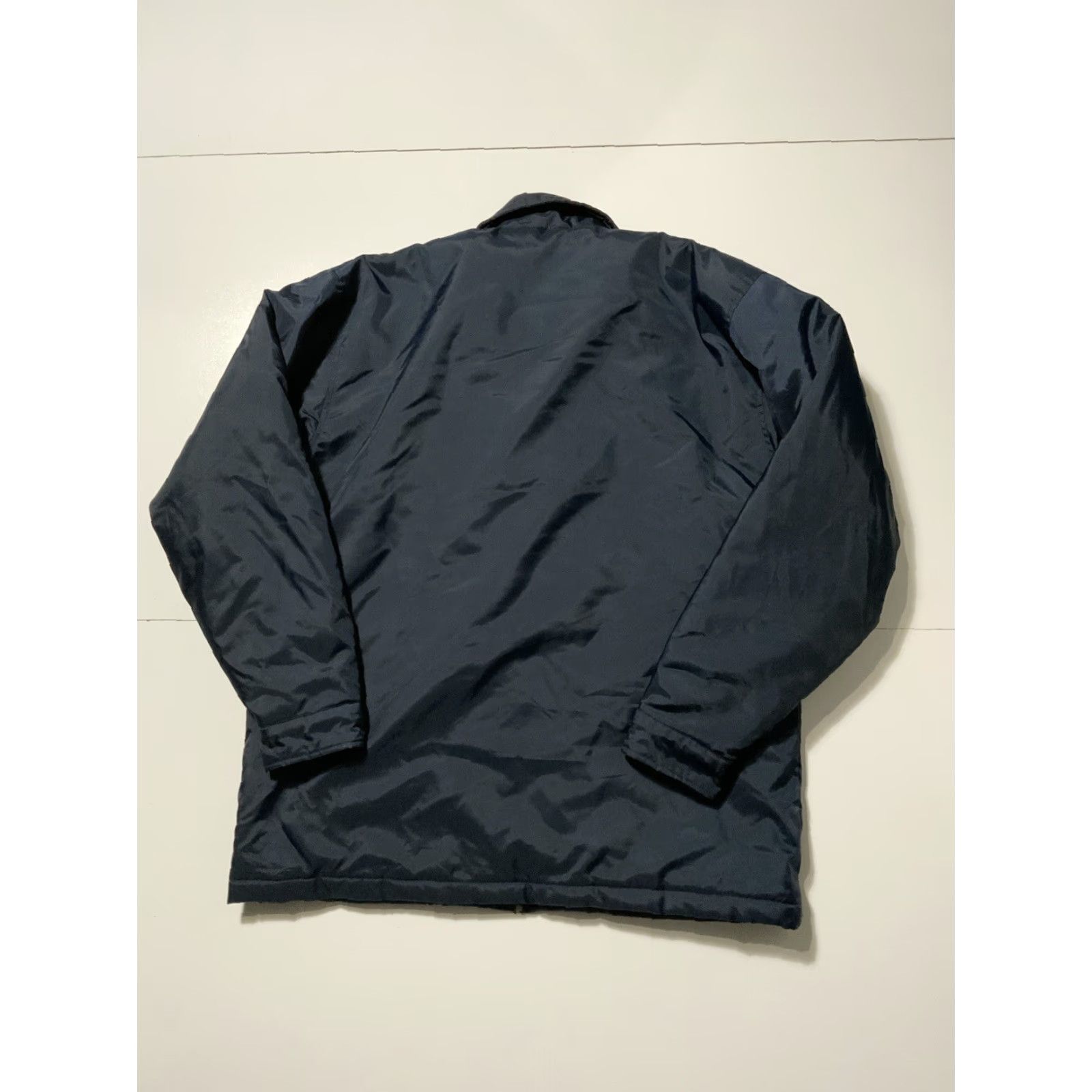 Vintage VINTAGE 90s Y2K 2000s Rigo Sport Quilted Lined Navy Blue Coaches Jacket Sz. M Mens Jacket Blue Quilted Lined 90s Theme Size US M / EU 48-50 / 2 - 3 Thumbnail