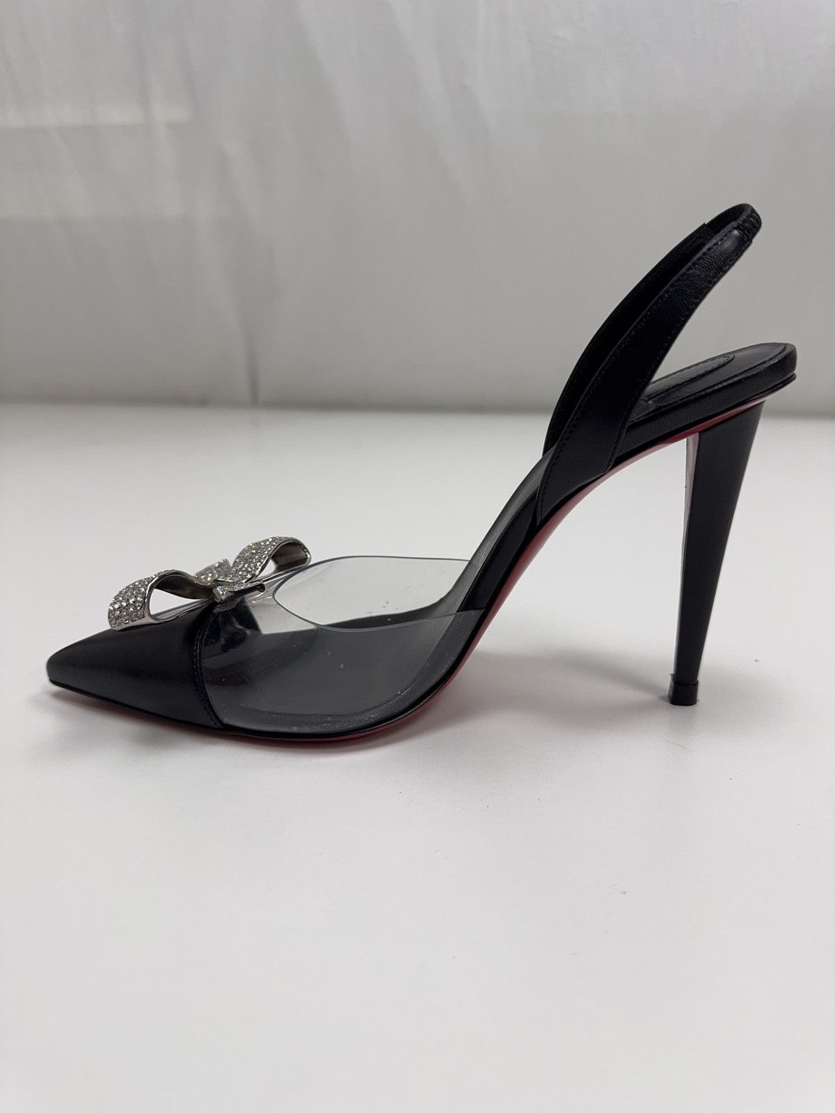 Christian Louboutin Christian Louboutin Astrinodo Sling PVC 100 Heels Size US 5.5 / IT 35.5 - 6 Thumbnail
