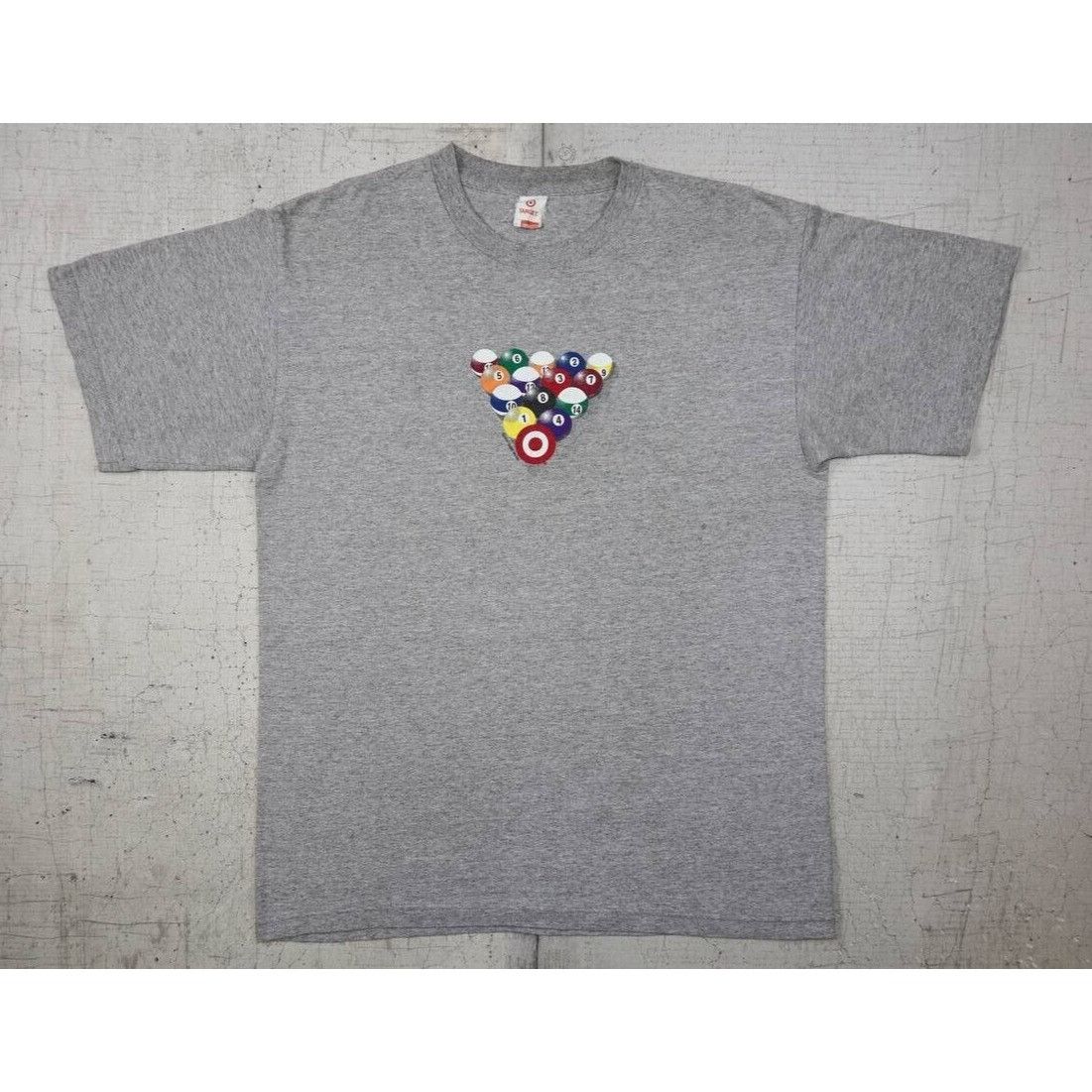 Vintage Vintage 2000 Y2K Target Stores Billar Balls T Shirt Gray L Size US L / EU 52-54 / 3 - 2 Thumbnail